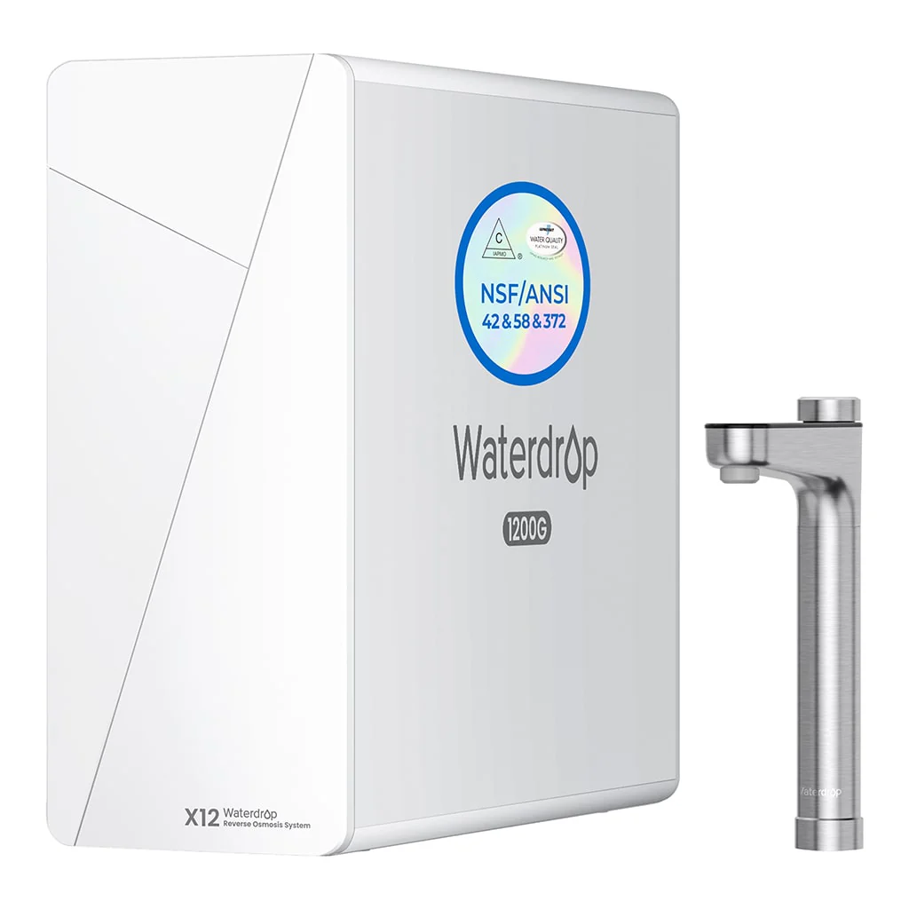 Waterdrop X12-WCS RO Water Filter, NSF/ANSI 42&58&372 Certified, 1200 GPD Undersink Reverse Osmosis System, 10-Stage Filtration, 3:1 Pure to Drain, Smart Faucet, BPA Fre - Image 10