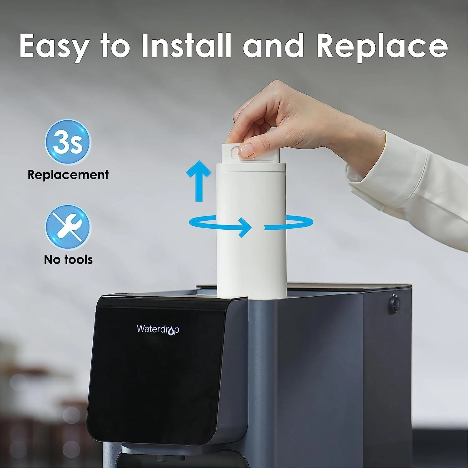 Waterdrop Filter, Replacement for WD-A1 Reverse Osmosis Hot Cold water Dispenser, 12-month Lifetime (WD-A1-RO) - Image 7