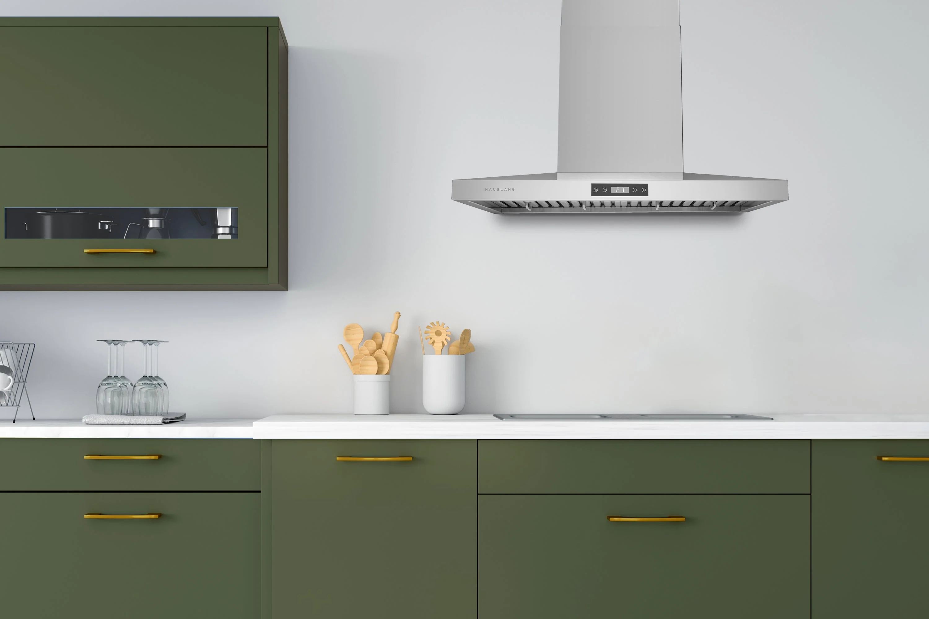 Hauslane 30-Inch 500 CFM Convertible Wall Mount Range Hood in Stainless Steel (WM-540SS-30) - Image 2