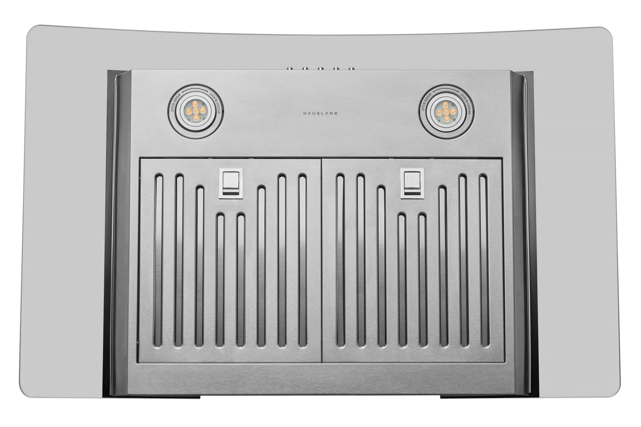 Hauslane Wall Mount Range Hood with Tempered Glass in Stainless Steel (WM-630SS) - Image 5