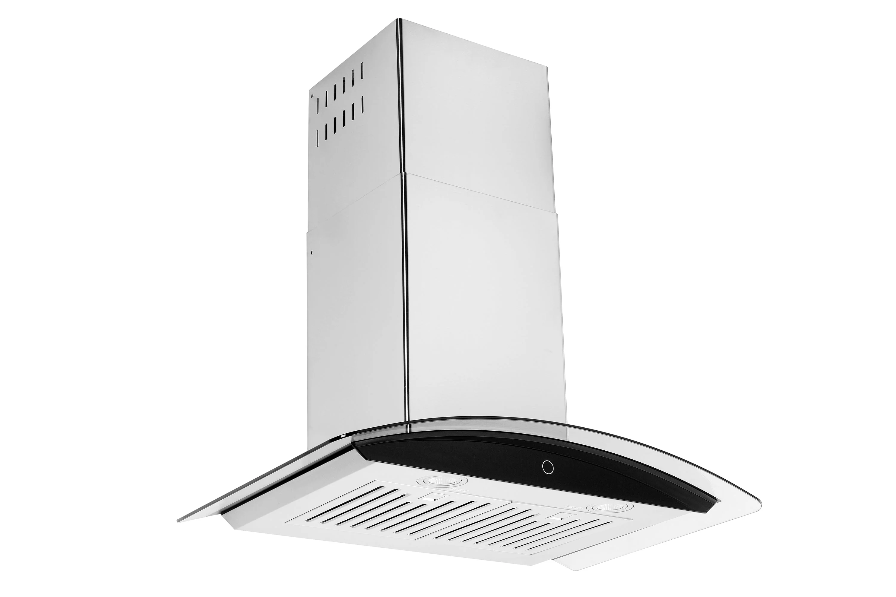 Hauslane 450 CFM Wall Mount Touch Control Range Hood with Tempered Glass in Stainless Steel (WM-639SS) - Image 3
