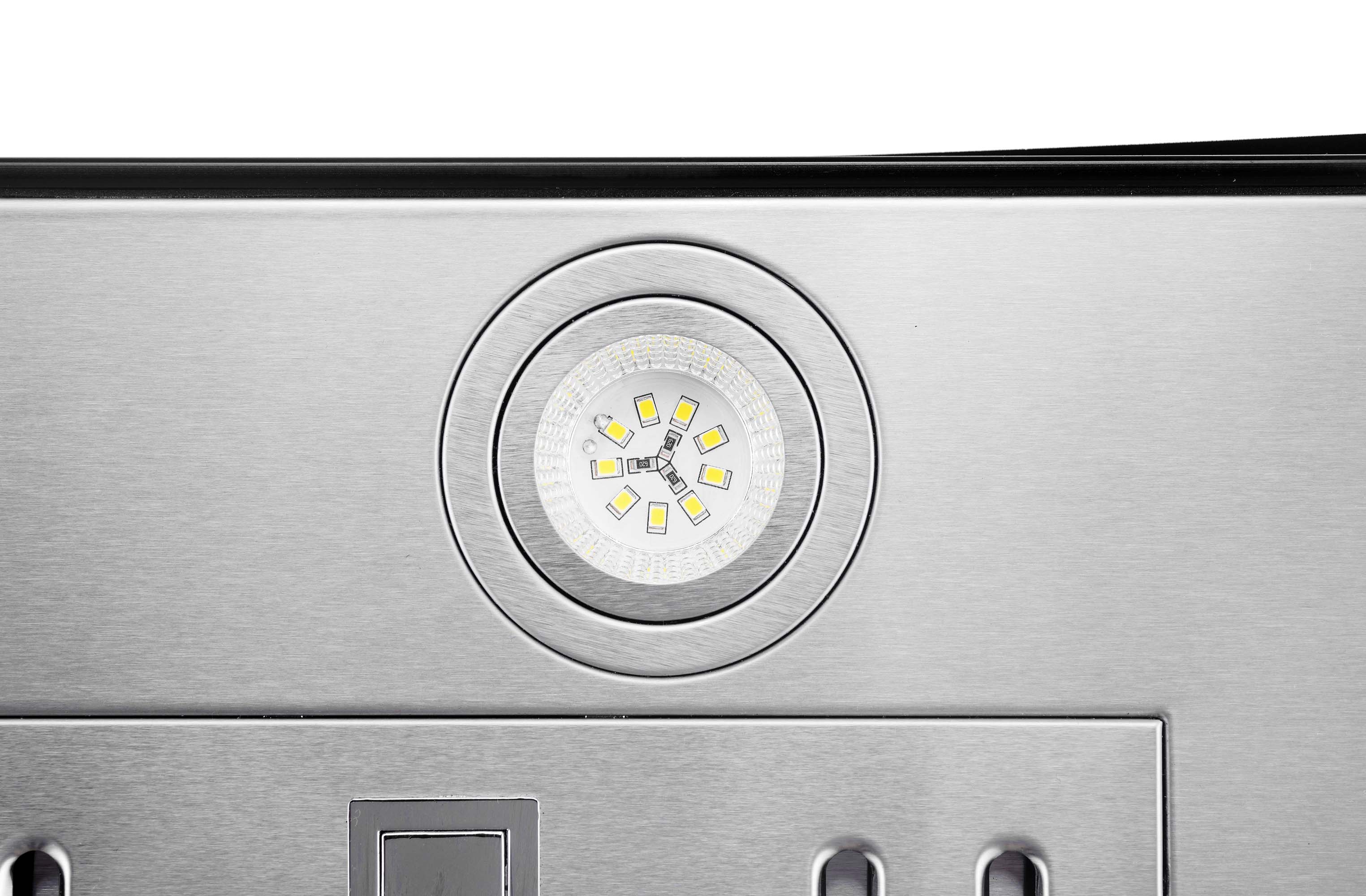 Hauslane 450 CFM Wall Mount Touch Control Range Hood with Tempered Glass in Stainless Steel (WM-639SS) - Image 7