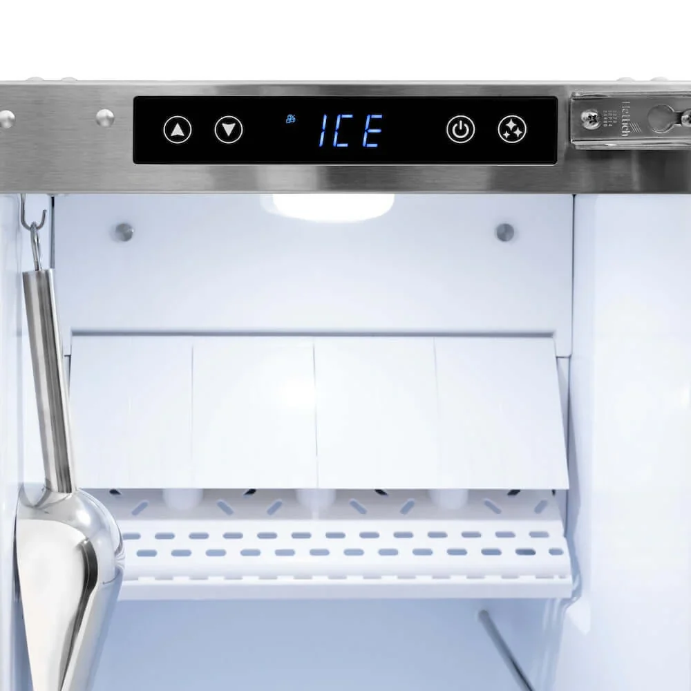 ZLINE 15-inch Touchstone Gourmet Ice Maker with Drain Pump and Hand Hammered Copper Door (IGMD-HH-15) - Image 4