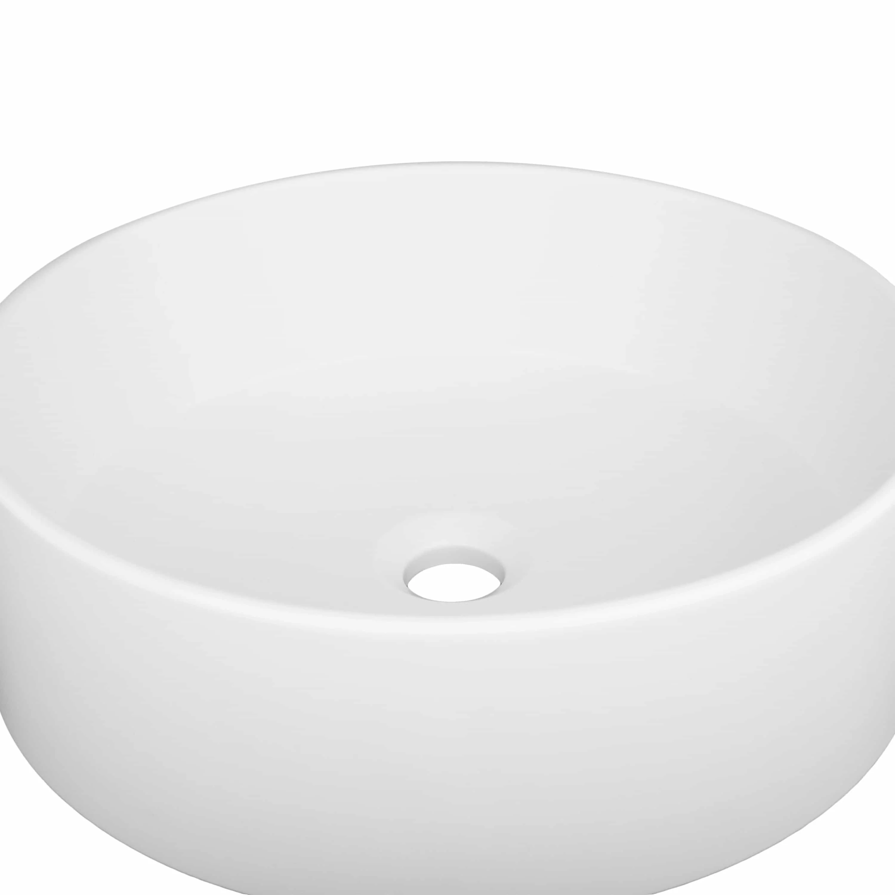 ZLINE 16-Inch Siena Round Vessel Bath Sink in White Matte (SK-QVR-WM-16) - Image 4