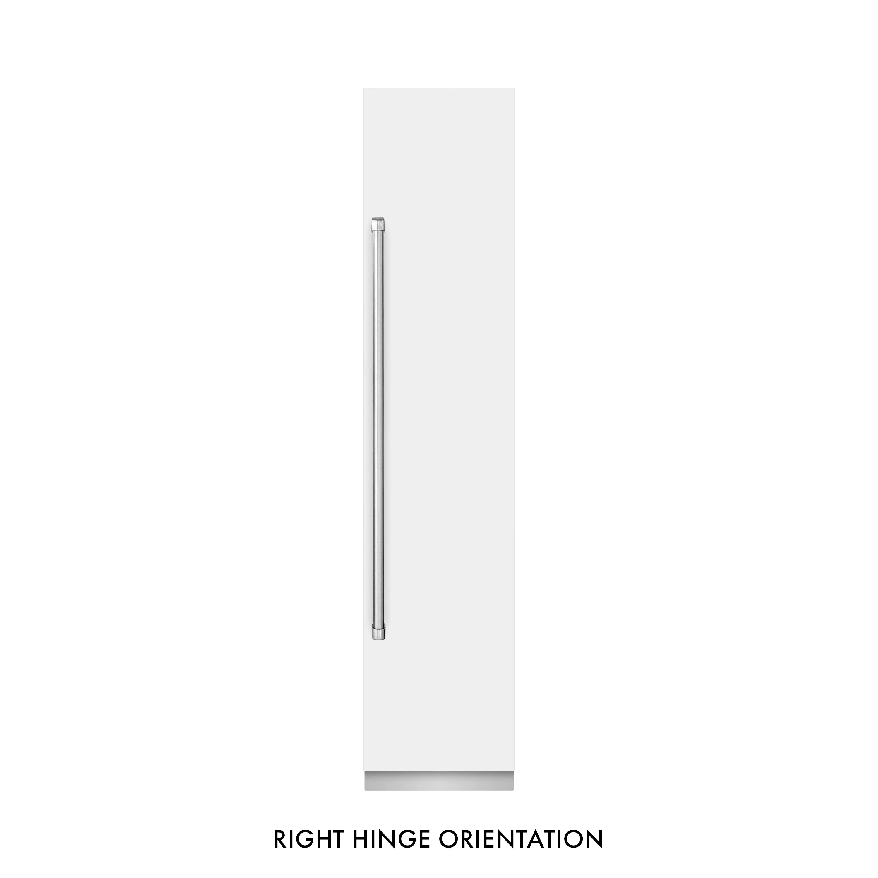 ZLINE 18-Inch 8.6 Cu. Ft. Right Hinge Column Freezer in White Matte with Graphite Gray Interior (RCFVR-WM-18) - Image 3