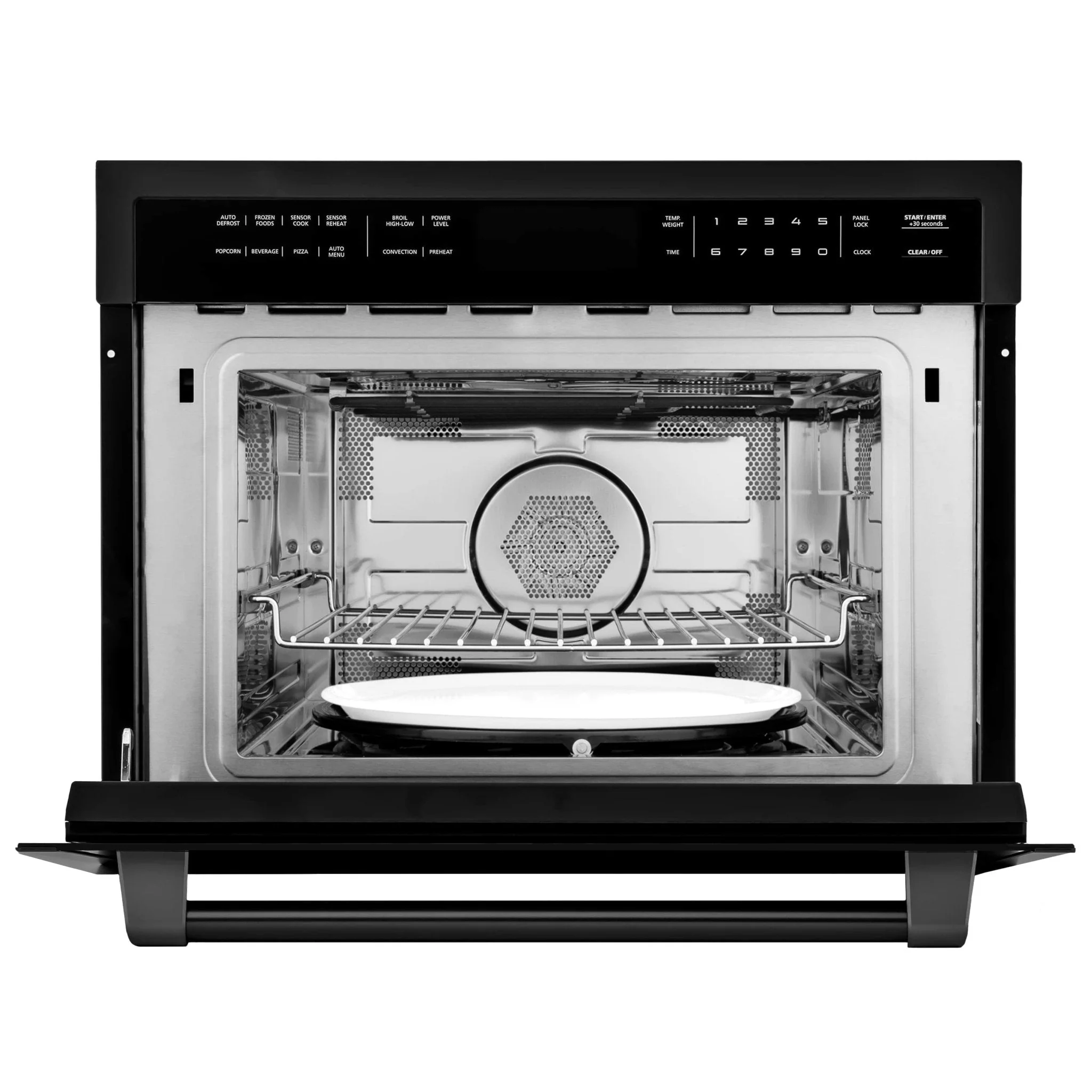 ZLINE 2-Piece Appliance Package - 30-inch Electric Wall Oven & 24-inch Microwave Oven in Black Stainless Steel (2KP-MW24-AWS30BS) - Image 5