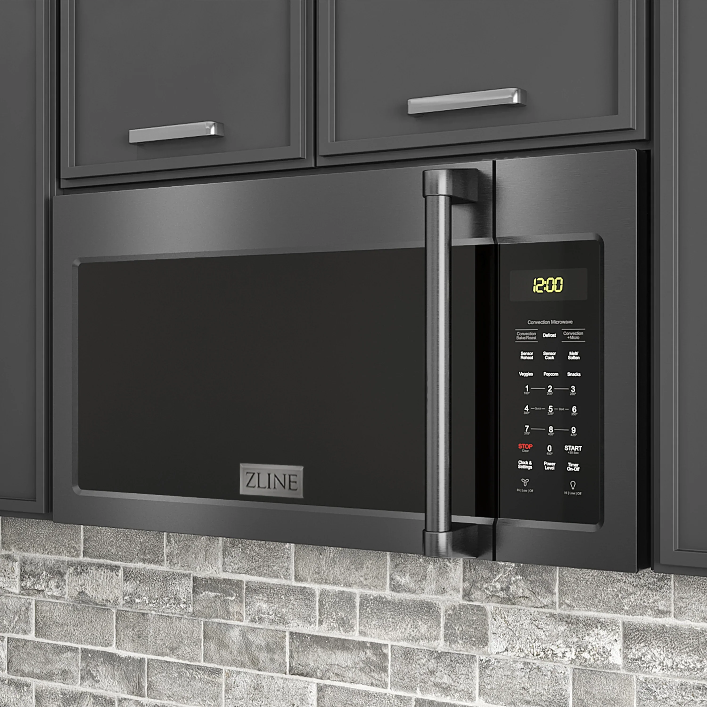 ZLINE 2-Piece Appliance Package - 30-Inch Dual Fuel Range & Over-the-Range Microwave in Black Stainless Steel - Image 27