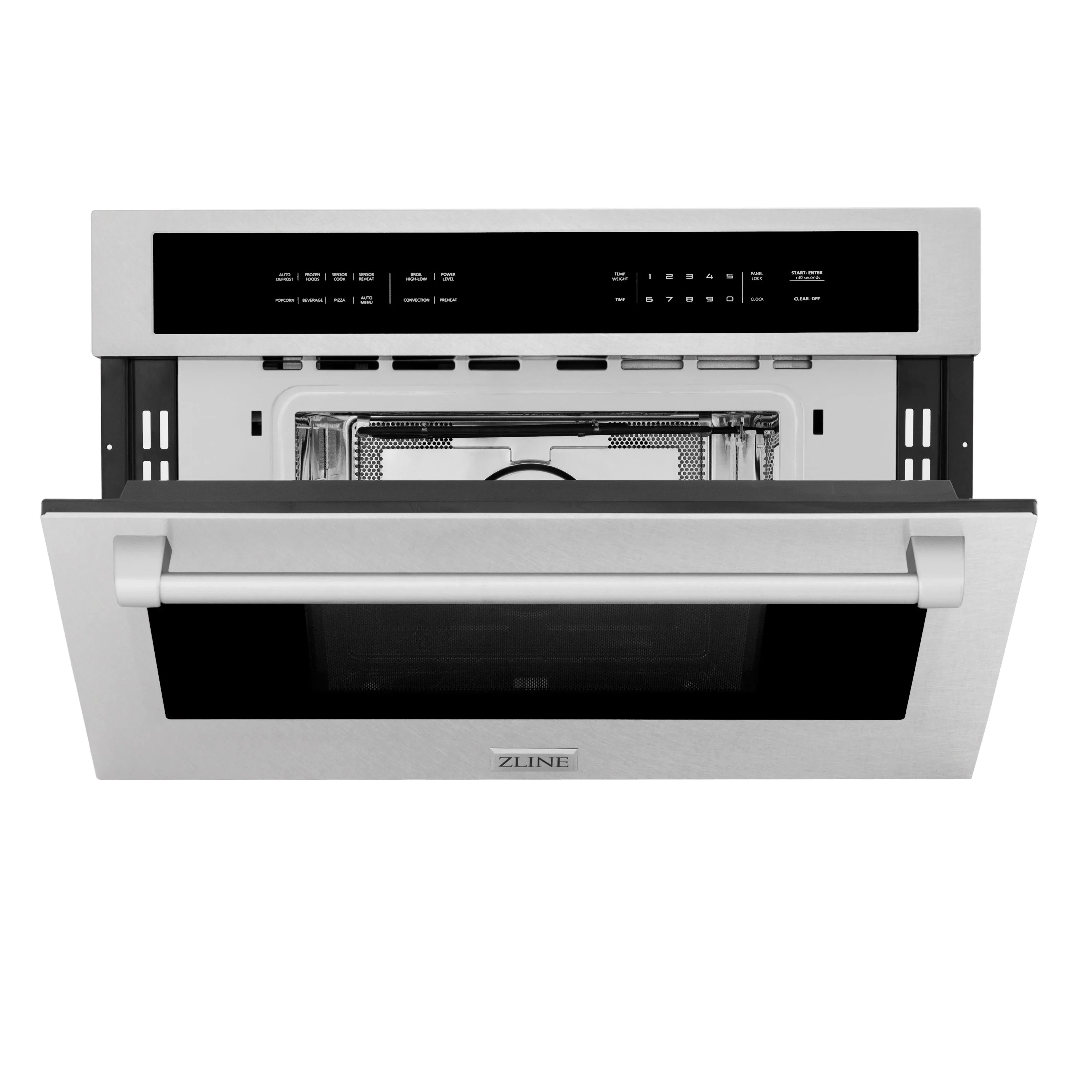 ZLINE 2-Piece Appliance Package - 30-Inch Electric Wall Oven with Self-Clean & 30-Inch Build-In Microwave Oven in Satin Stainless Steel - Image 12