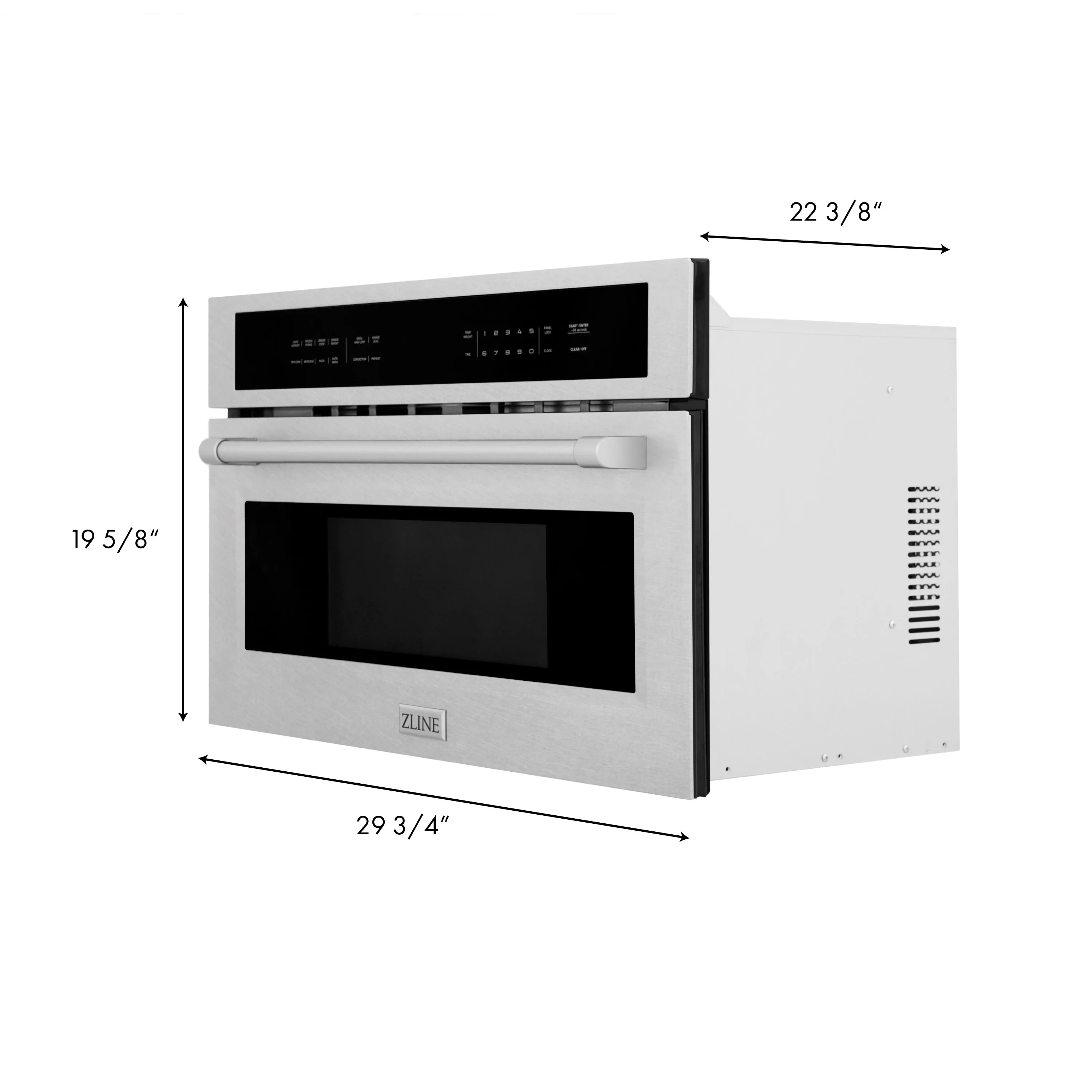 ZLINE 2-Piece Appliance Package - 30-Inch Electric Wall Oven with Self-Clean & 30-Inch Build-In Microwave Oven in Satin Stainless Steel - Image 18