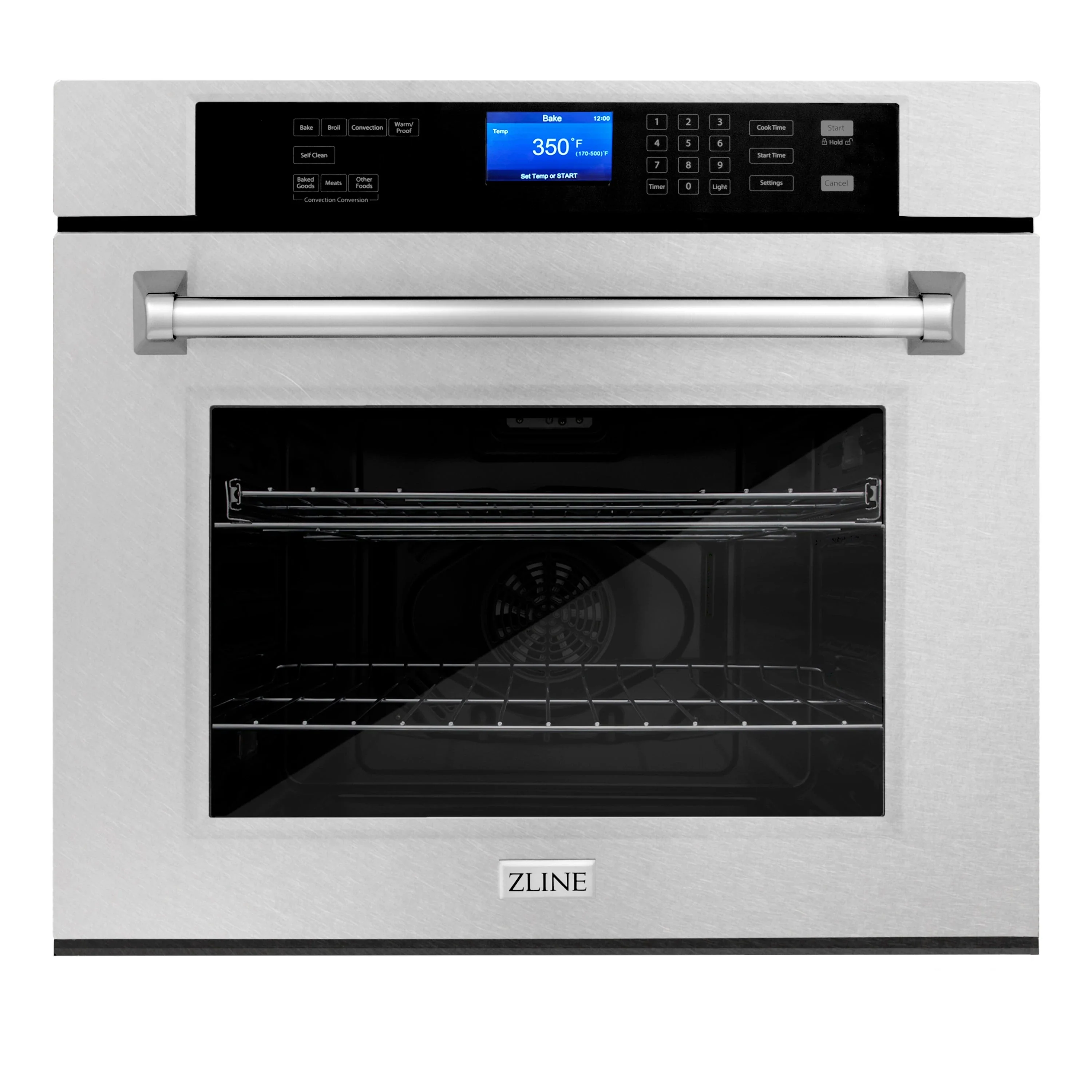 ZLINE 2-Piece Appliance Package - 30-Inch Electric Wall Oven with Self-Clean & 30-Inch Build-In Microwave Oven in Satin Stainless Steel - Image 3
