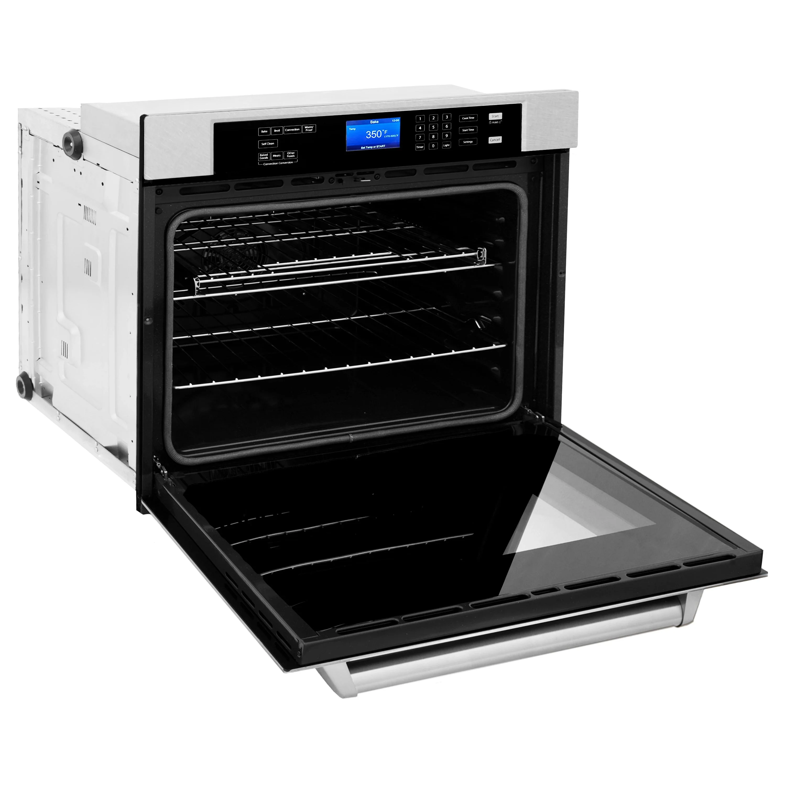 ZLINE 2-Piece Appliance Package - 30-Inch Electric Wall Oven with Self-Clean & 30-Inch Build-In Microwave Oven in Satin Stainless Steel - Image 5