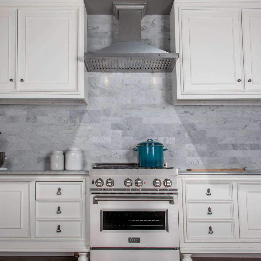 ZLINE 2-Piece Appliance Package - 30-Inch Rangetop and Convertible Range Hood in Satin Stainless Steel (2KP-RTSRH30) - Image 17