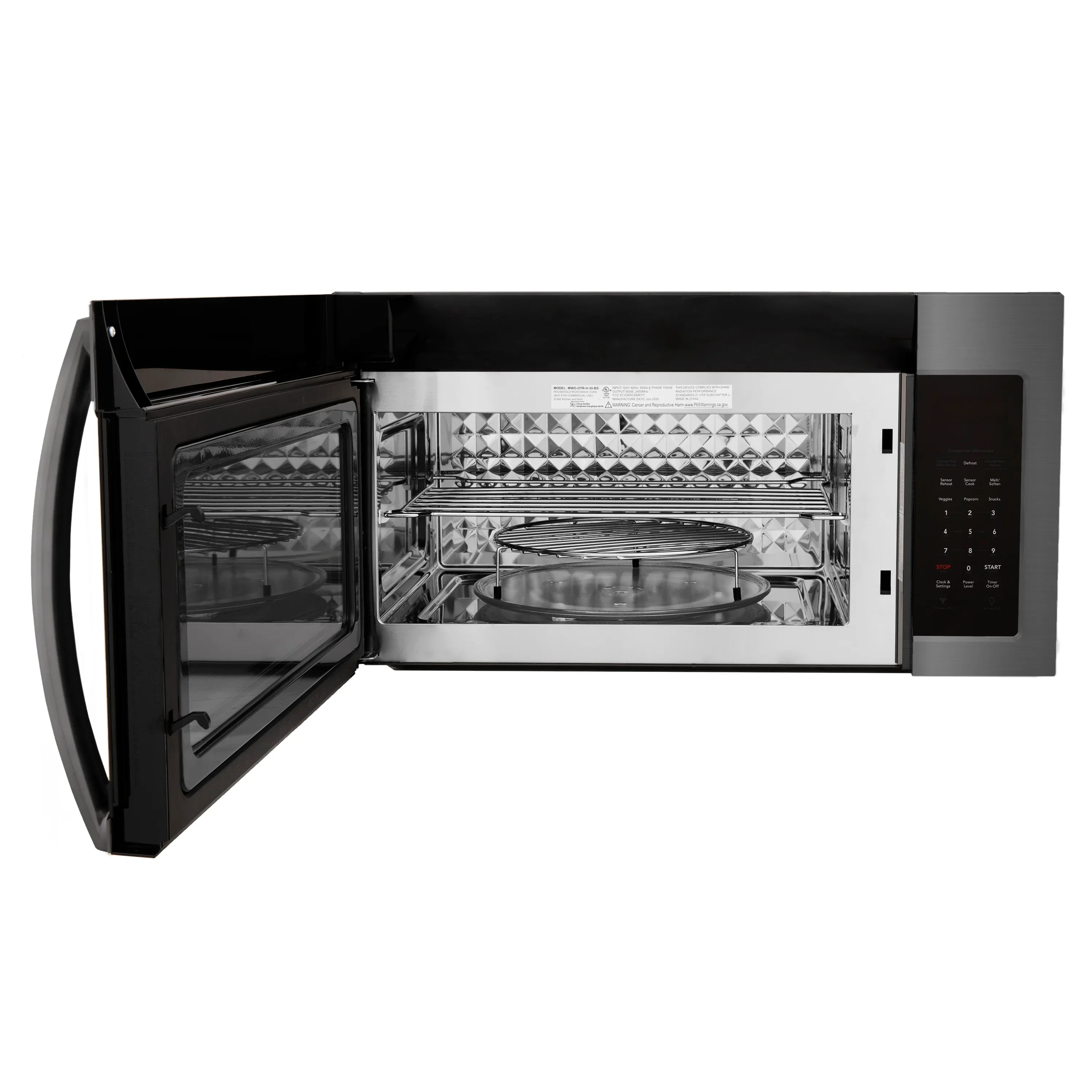 ZLINE 2-Piece Appliance Package - 30-Inch Rangetop and Over-the-Range Microwave with Modern Handle in Black Stainless Steel (2KP-RTBOTR30) - Image 17
