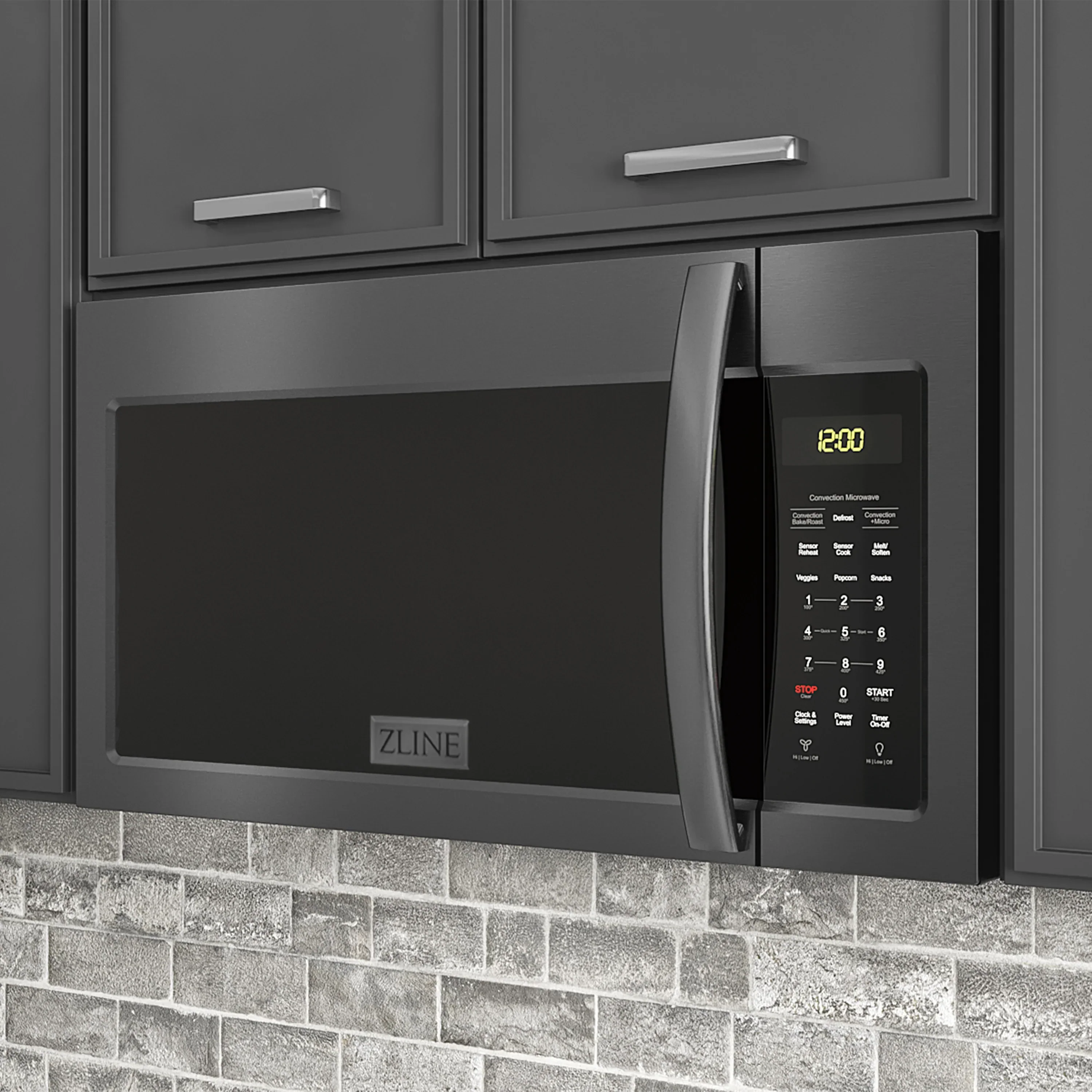 ZLINE 2-Piece Appliance Package - 30-Inch Rangetop and Over-the-Range Microwave with Modern Handle in Black Stainless Steel (2KP-RTBOTR30) - Image 18