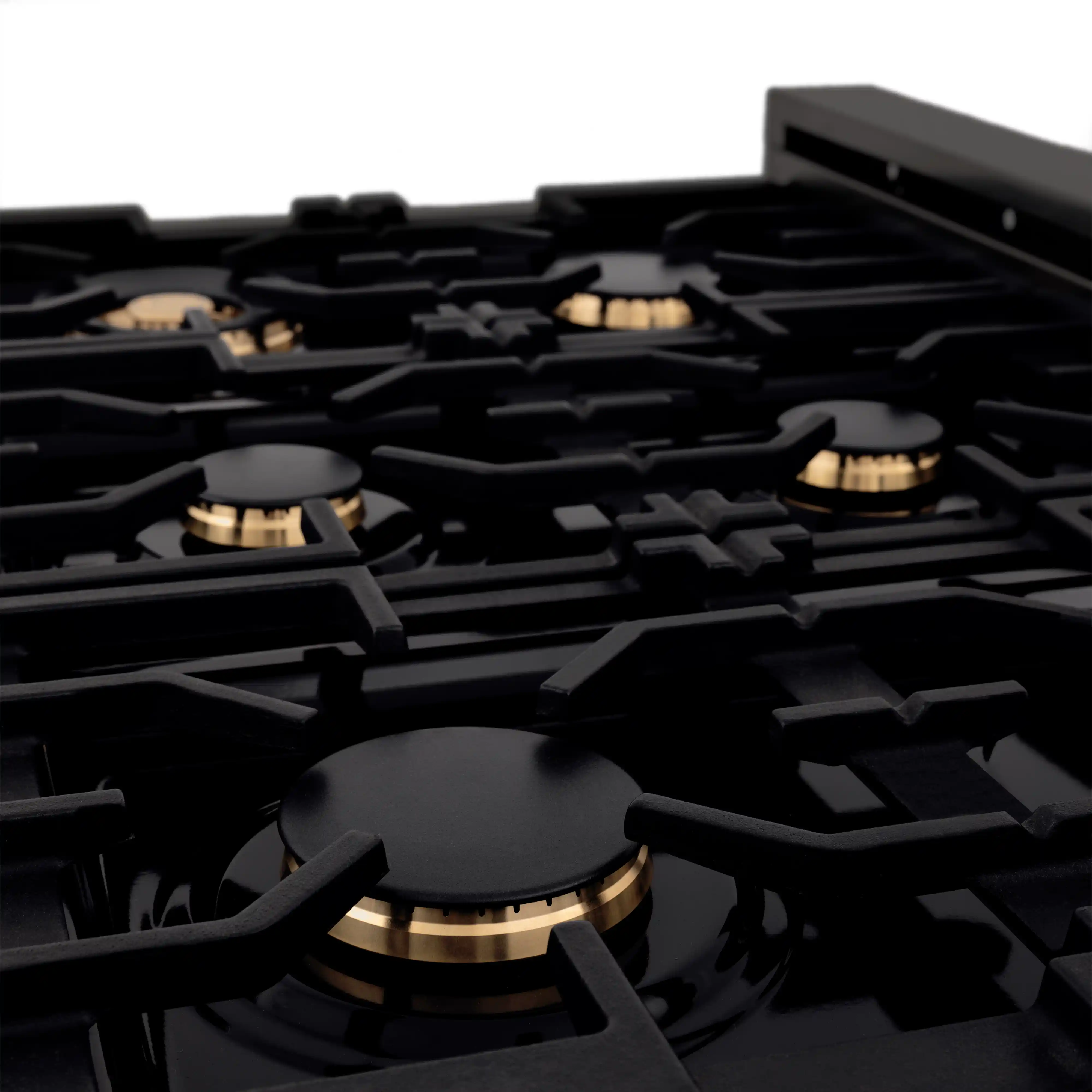 ZLINE 2-Piece Appliance Package - 36-Inch Rangetop and Convertible Range Hood in Black Stainless Steel (2KP-RTBRH36) - Image 6
