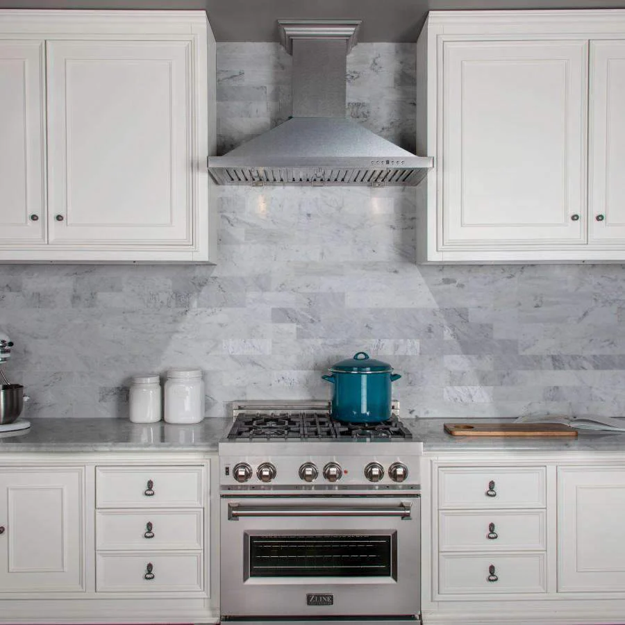 ZLINE 2-Piece Appliance Package - 36-Inch Rangetop and Convertible Range Hood in Satin Stainless Steel (2KP-RTSRH36) - Image 12