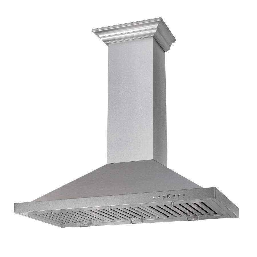 ZLINE 2-Piece Appliance Package - 36-Inch Rangetop and Convertible Range Hood in Satin Stainless Steel (2KP-RTSRH36) - Image 15