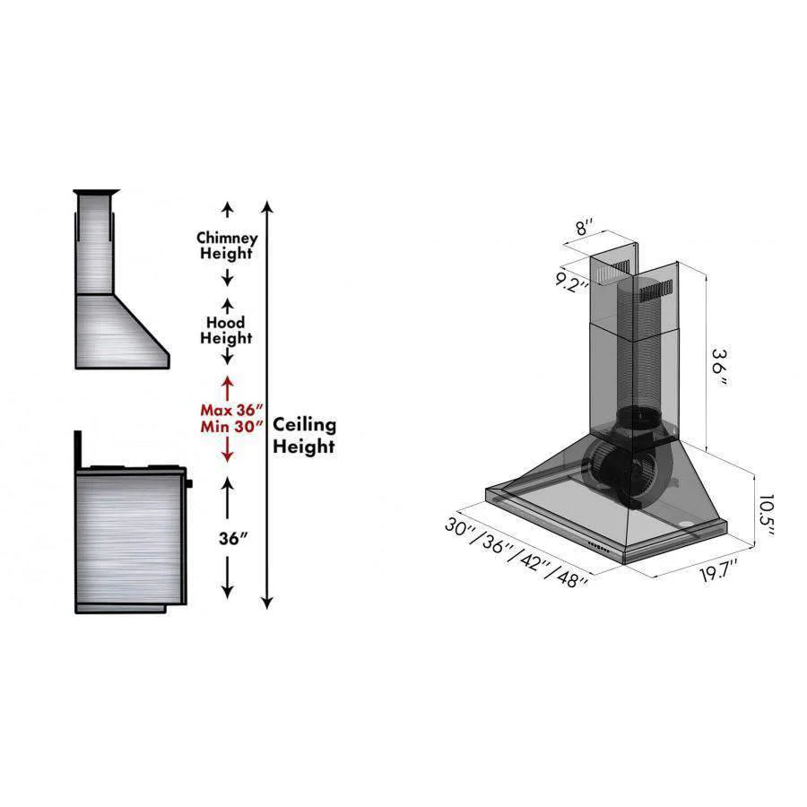 ZLINE 2-Piece Appliance Package - 36-Inch Rangetop and Convertible Range Hood in Satin Stainless Steel (2KP-RTSRH36) - Image 19