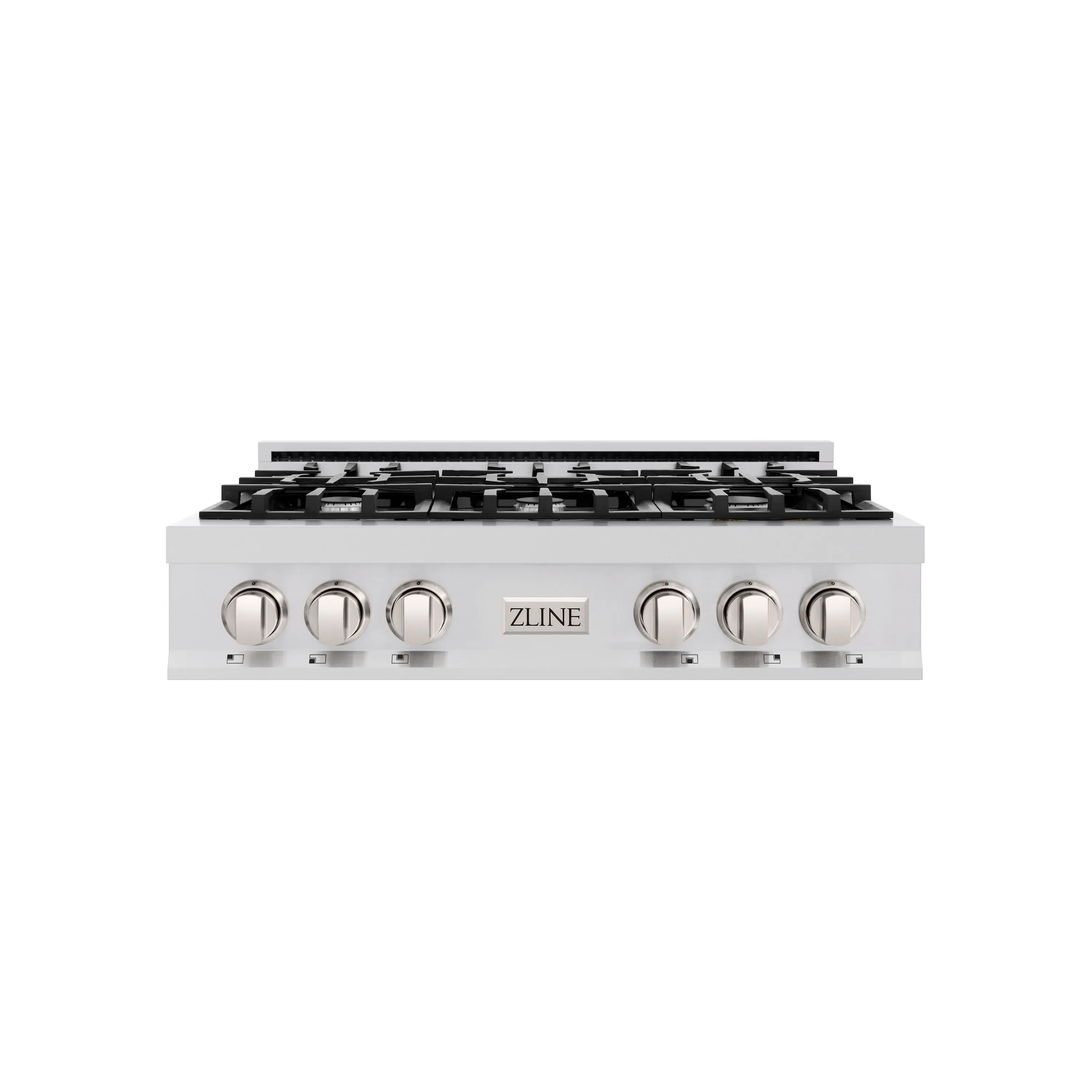 ZLINE 2-Piece Appliance Package - 36-Inch Rangetop and Covertible Range Hood in Stainless Steel (2KP-RTRH36) - Image 2