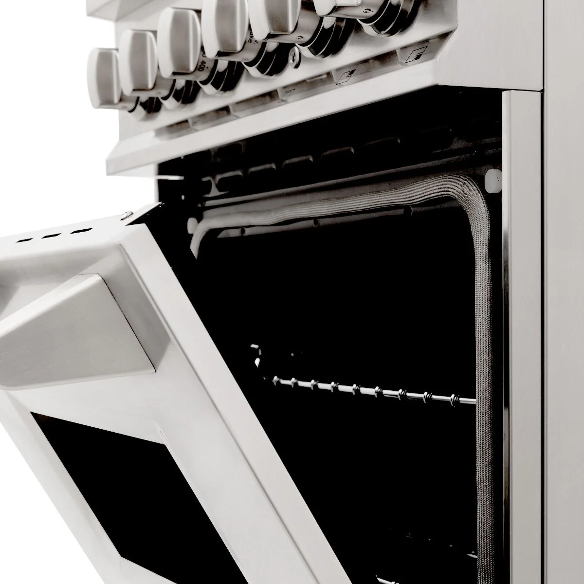 ZLINE 24-inch Legacy Series Dual Fuel Range with Gas Stove and 2.8 Cu. Ft. Electric Oven in Stainless Steel with Brass Burners (RA-BR-24) - Image 19