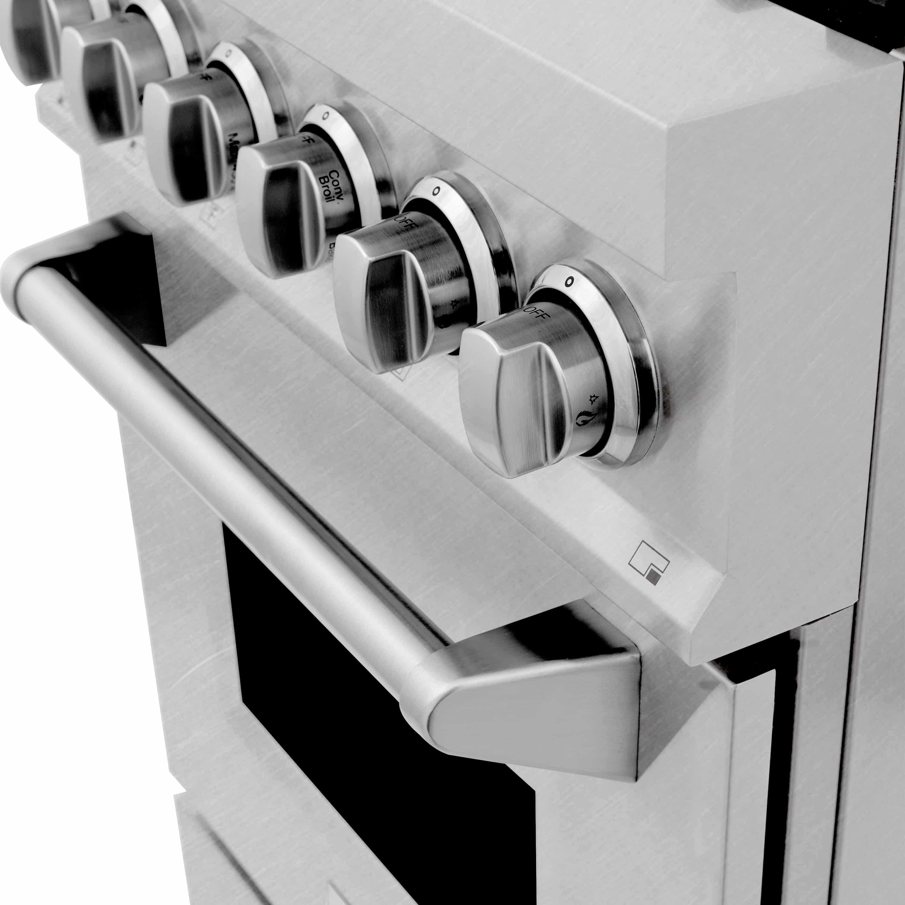 ZLINE 24-inch Legacy Series Dual Fuel Range in Fingerprint Resistant Satin Stainless Steel (RAS-SN-24) - Image 10