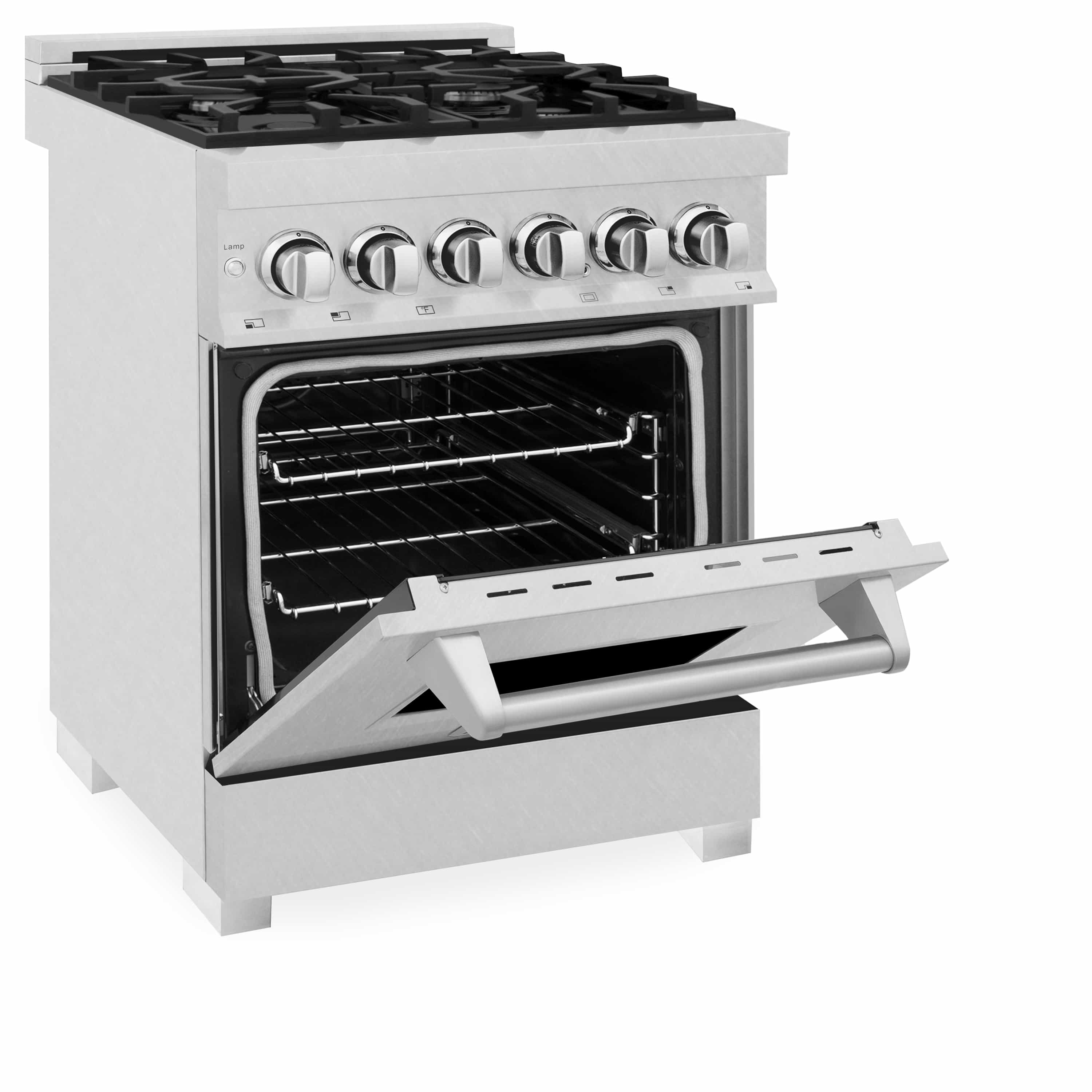 ZLINE 24-inch Legacy Series Dual Fuel Range in Fingerprint Resistant Satin Stainless Steel (RAS-SN-24) - Image 6