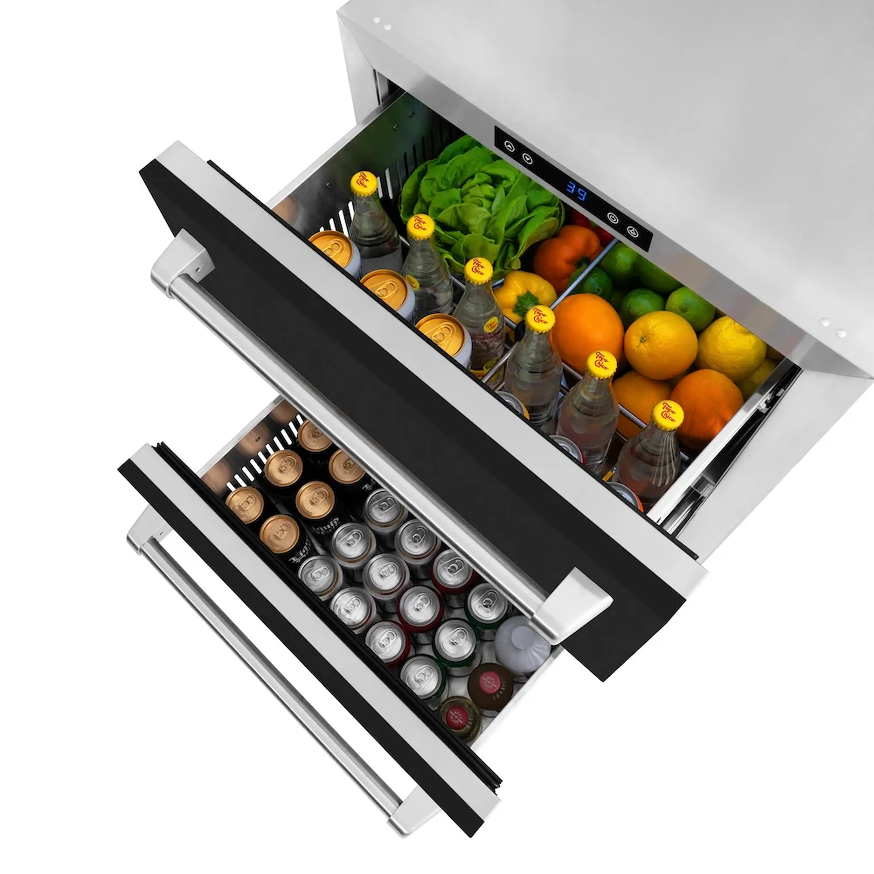 ZLINE 24-Inch Touchstone Refrigerator Drawer in Black Matte (RDSO-BLM-24) - Image 14