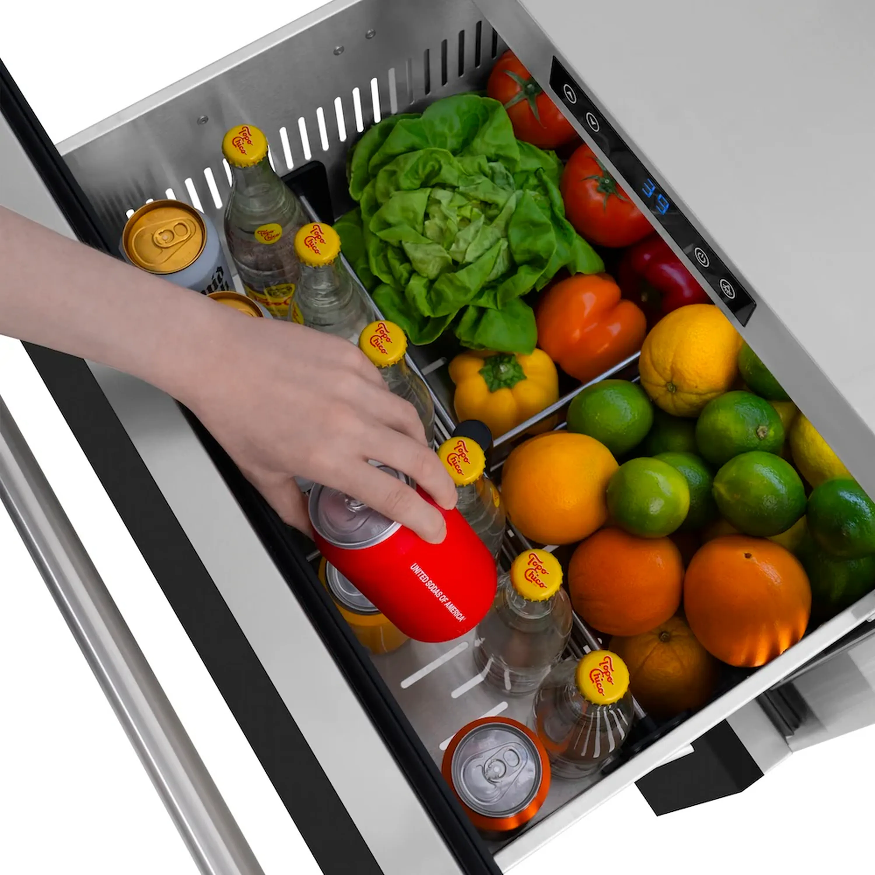 ZLINE 24-Inch Touchstone Refrigerator Drawer in Black Matte (RDSO-BLM-24) - Image 16