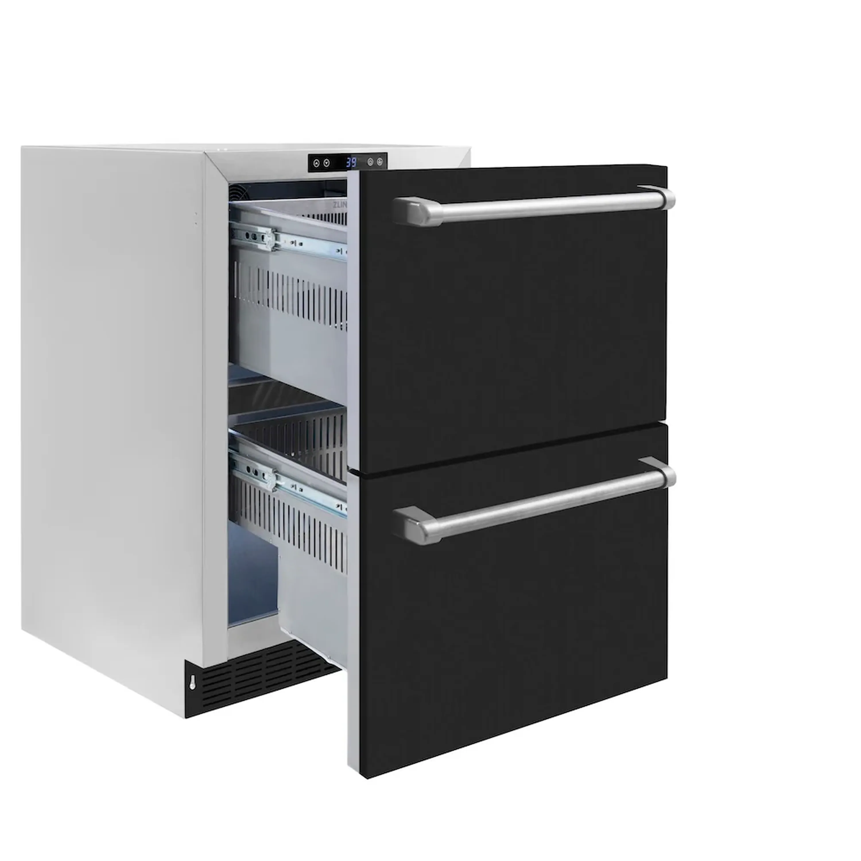 ZLINE 24-Inch Touchstone Refrigerator Drawer in Black Matte (RDSO-BLM-24) - Image 5