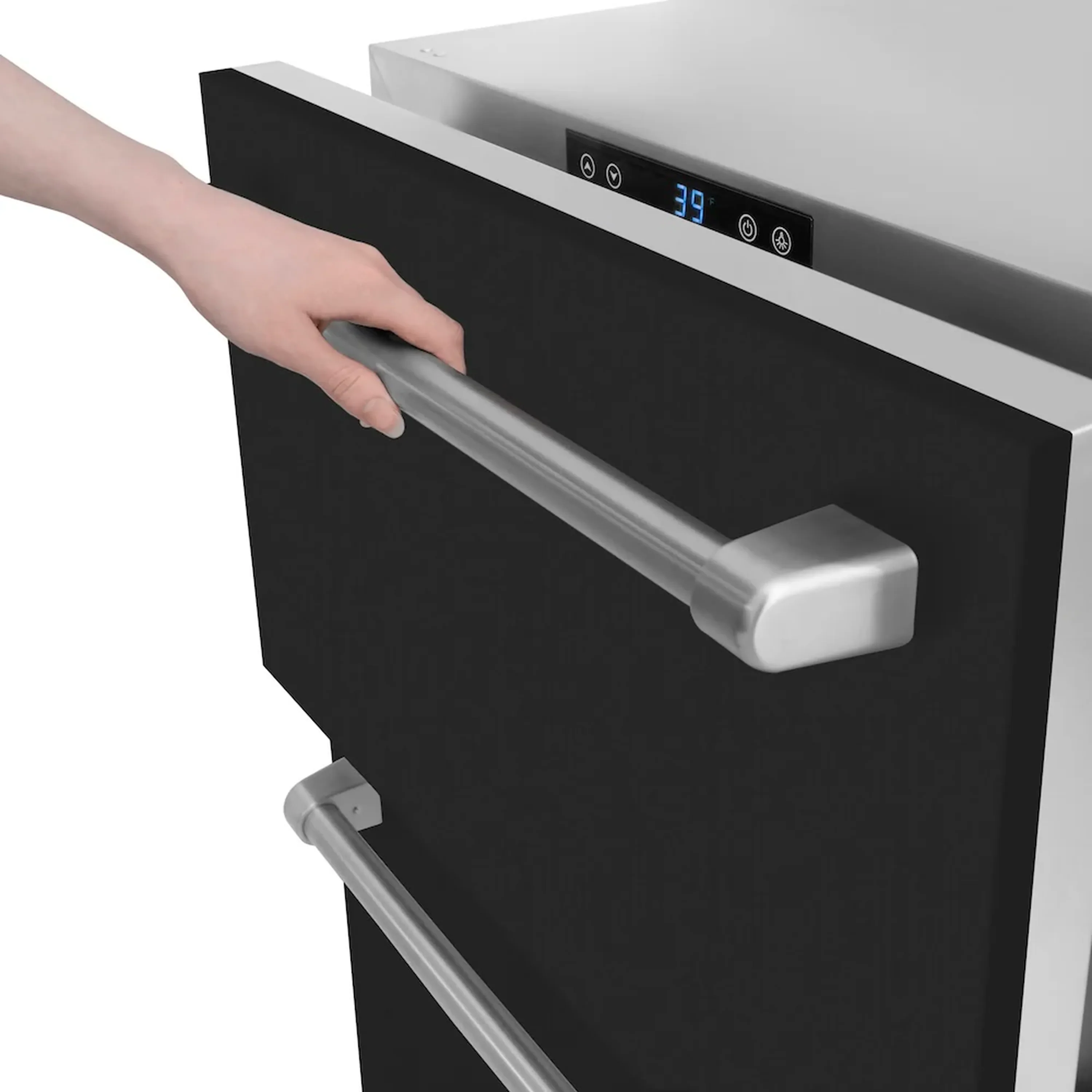 ZLINE 24-Inch Touchstone Refrigerator Drawer in Black Matte (RDSO-BLM-24) - Image 6