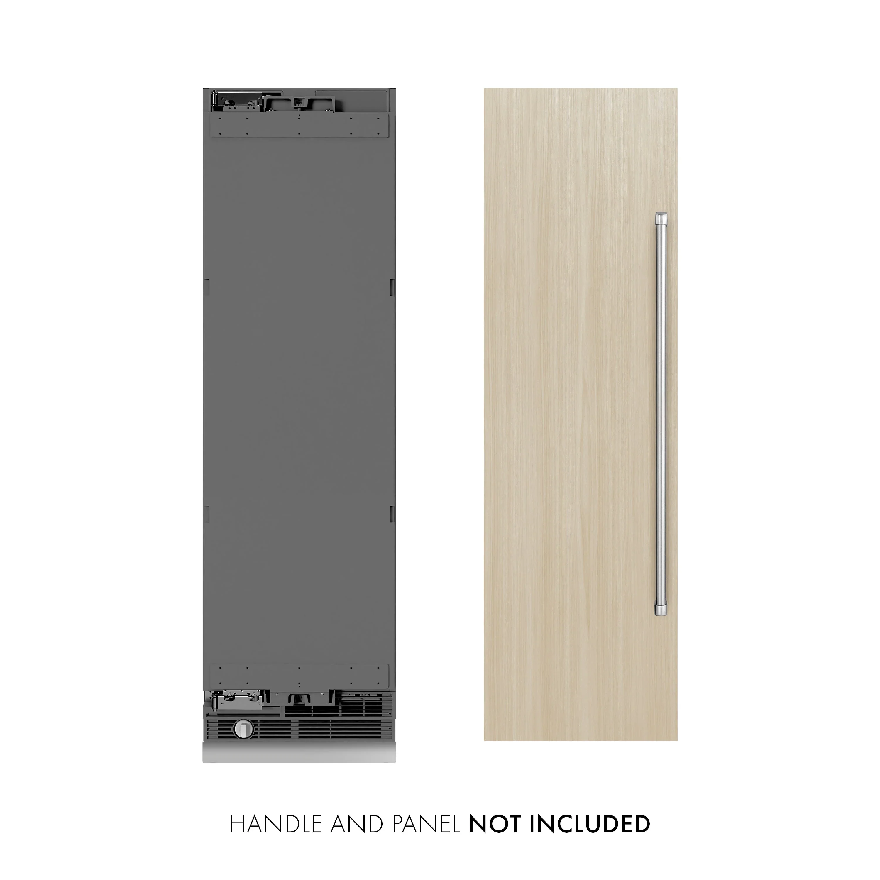 ZLINE 24-Inch 12.4 Cu. Ft. Panel Ready Column Freezer with Graphite Gray Interior (RBCFV-24) - Image 2