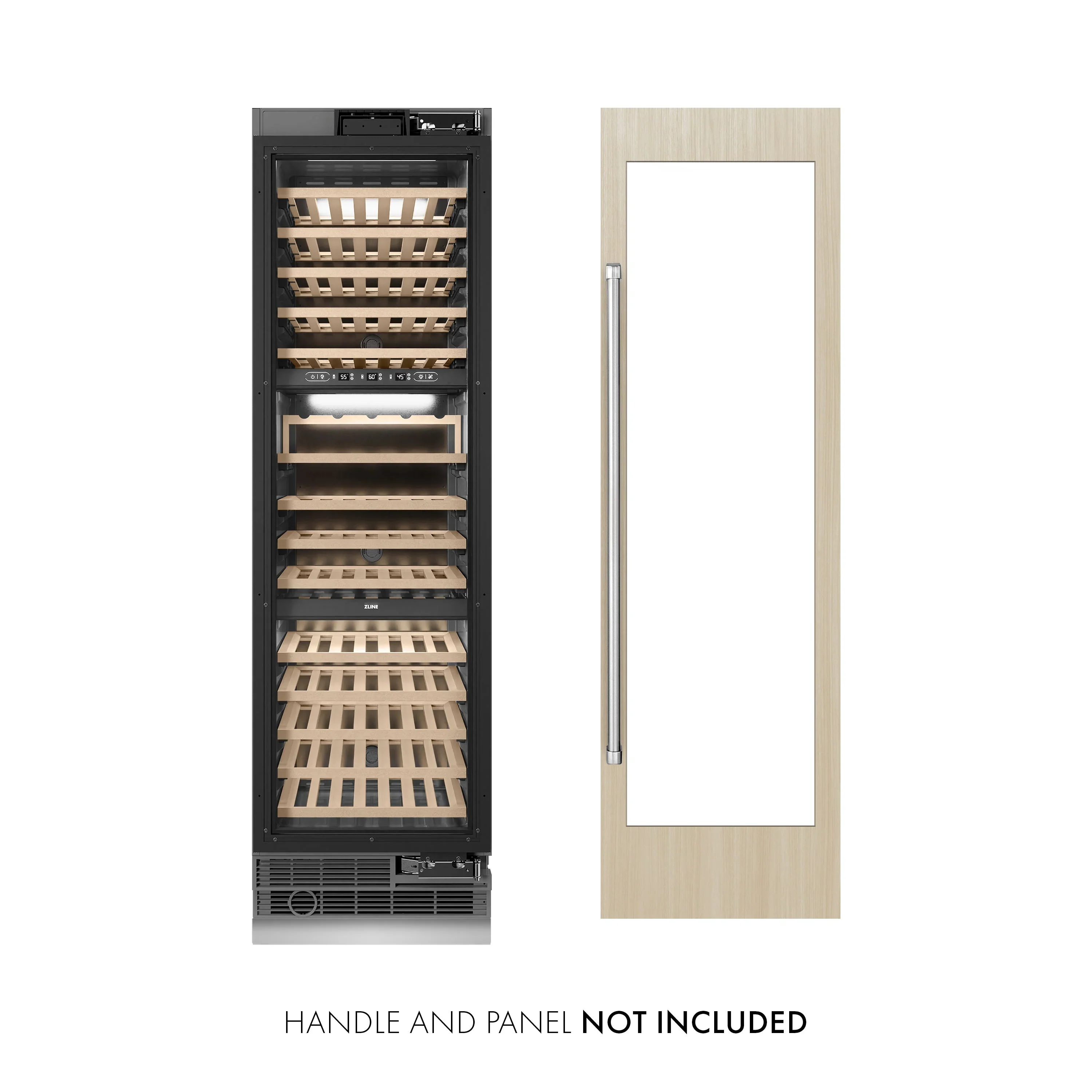 ZLINE 24-Inch 12.4 Cu. Ft. Triple Zone 100 Bottle Panel Ready Column Wine Cooler (RBCWV-24) - Image 2
