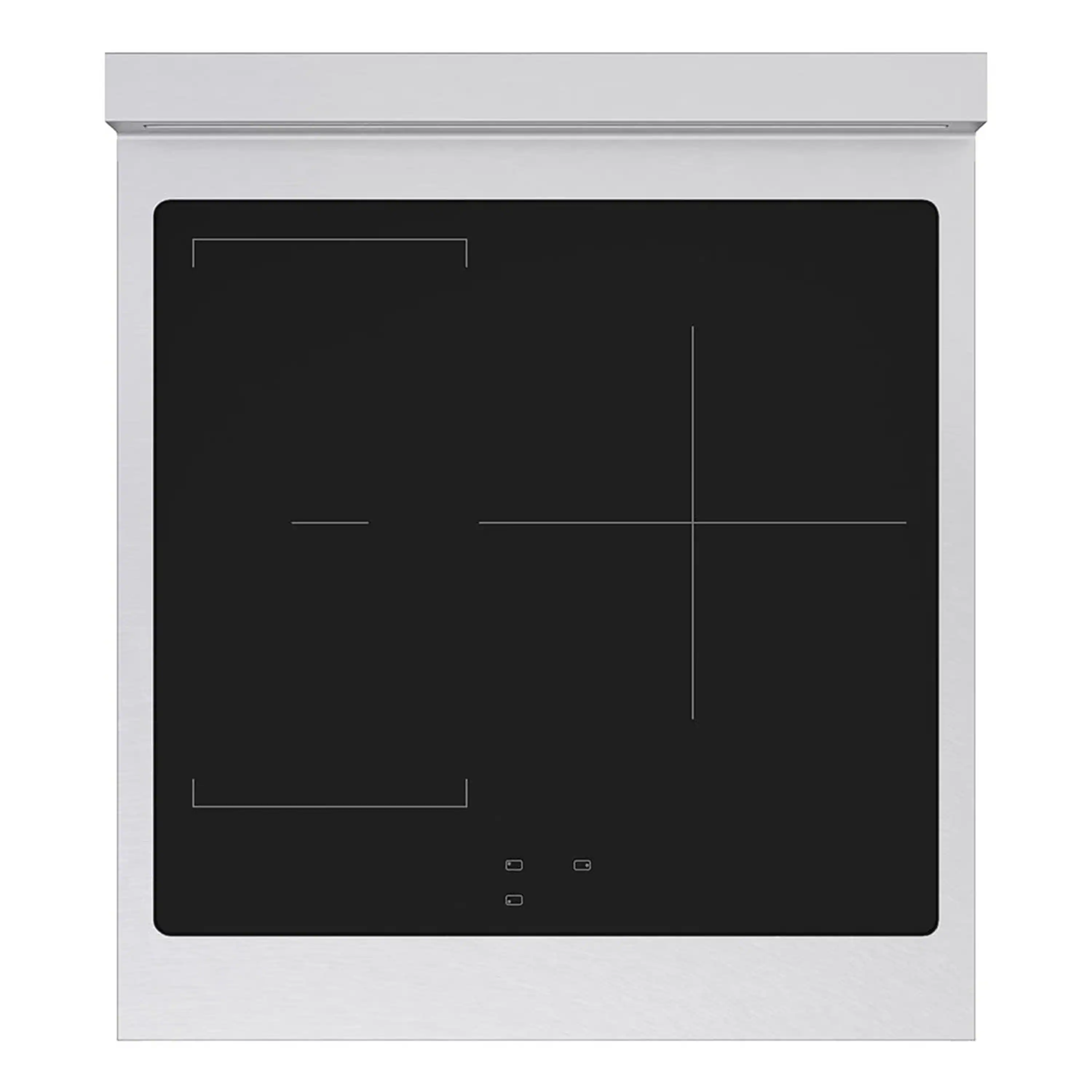 ZLINE 24-Inch, 3.2 Cu. Ft. Paramount Induction Range with 3 Element Cooktop and Electric Convection Oven in Satin Stainless Steel (SINRS-24) - Image 3