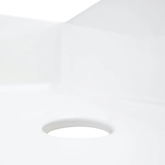 ZLINE 24-Inch Rome Dual Mount Single Bowl Fireclay Kitchen Sink with Bottom Grid in White Gloss (FRC5123-WH-24) - Image 10