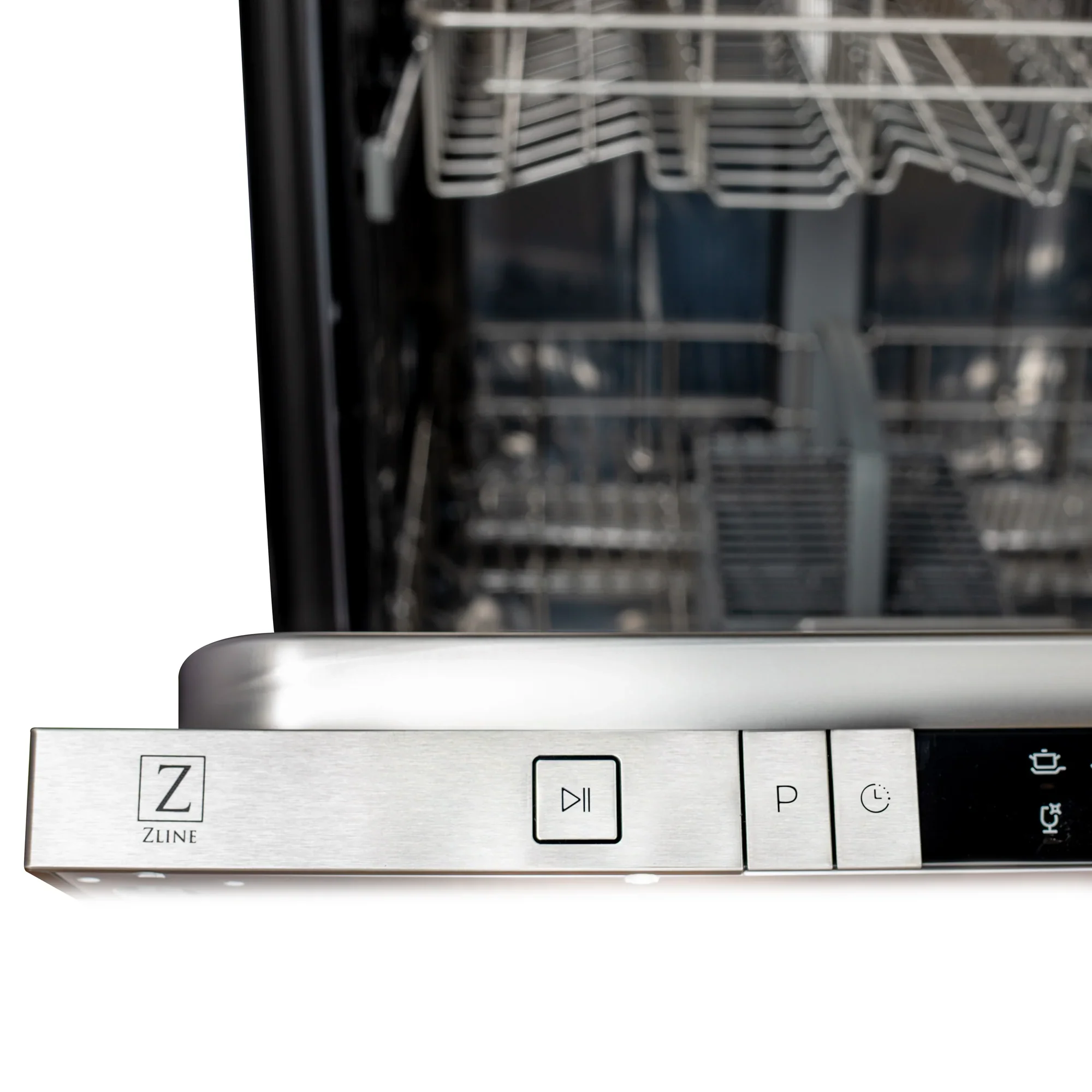 ZLINE 24-Inch Top Control Dishwasher with Stainless Steel Tub and Modern Style Handle in Black Stainless Steel (DW-BS-H-24) - Image 7