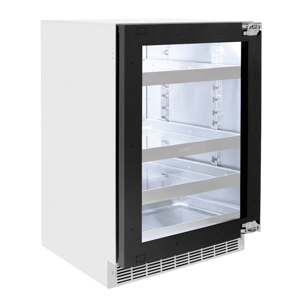 ZLINE 24-Inch Touchstone 151 Can Indoor/Outdoor Beverage Fridge with Panel Ready Glass Door (RBSPO-24) - Image 5