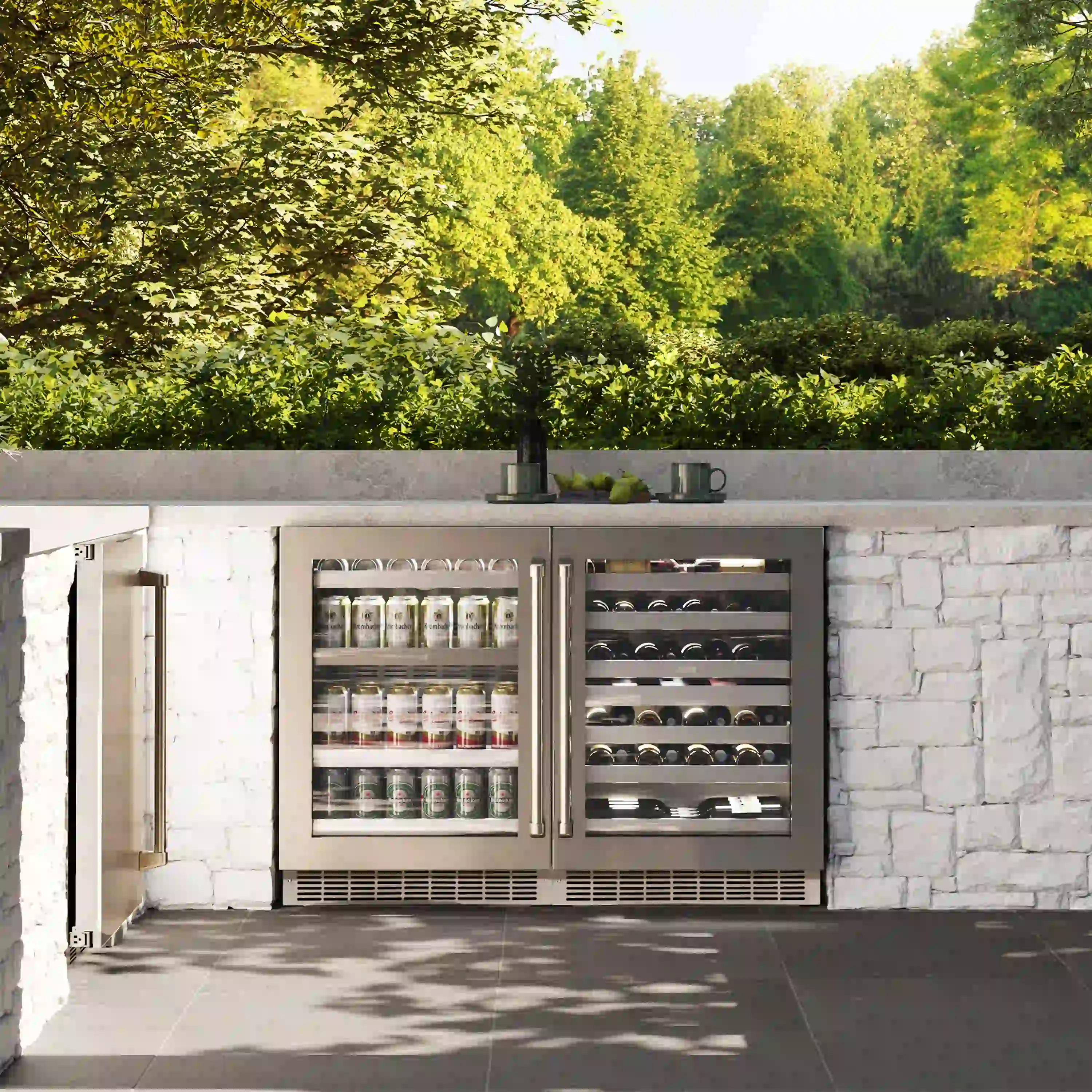 ZLINE 24-Inch Touchstone Dual Zone 44 Bottle Indoor/Outdoor Wine Cooler with Stainless Steel Glass Door (RWDO-GS-24) - Image 14