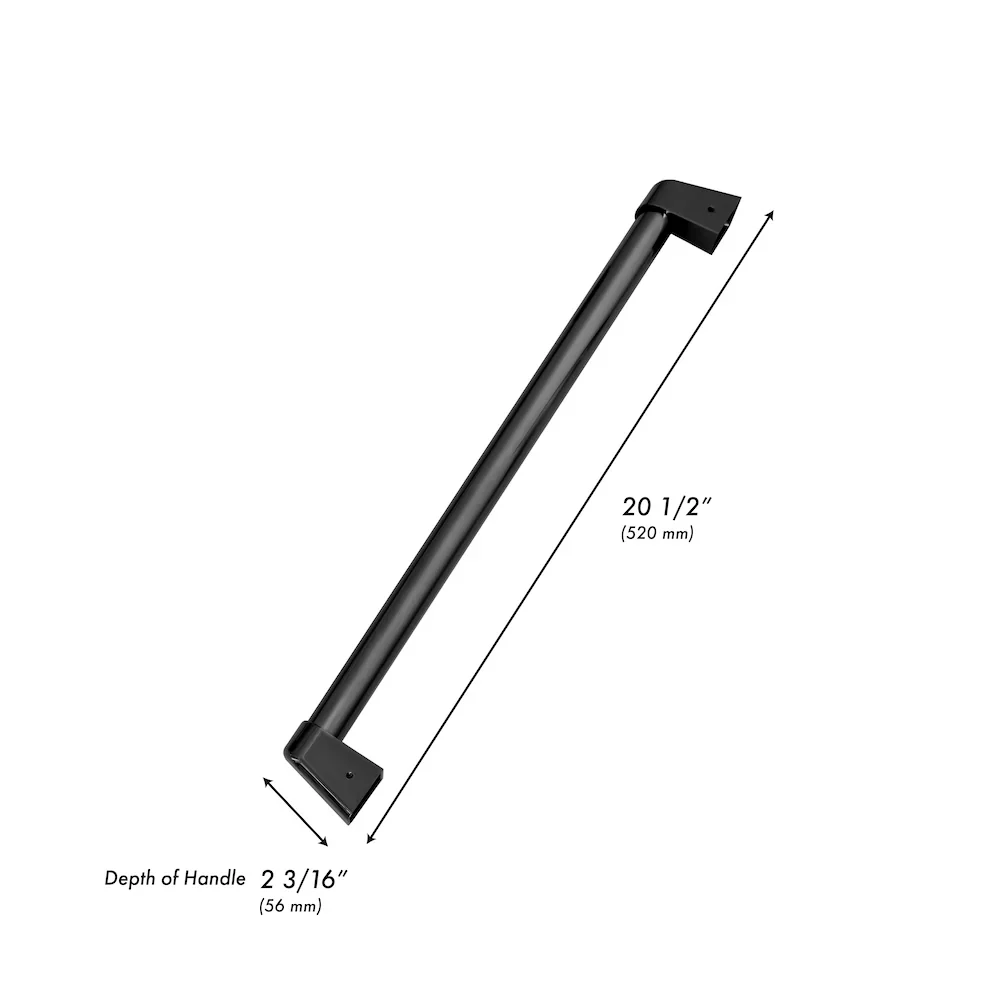 ZLINE 24-Inch Touchstone Refrigerator Drawer Handles in Black Stainless Steel (RDHO-BS-24) - Image 2