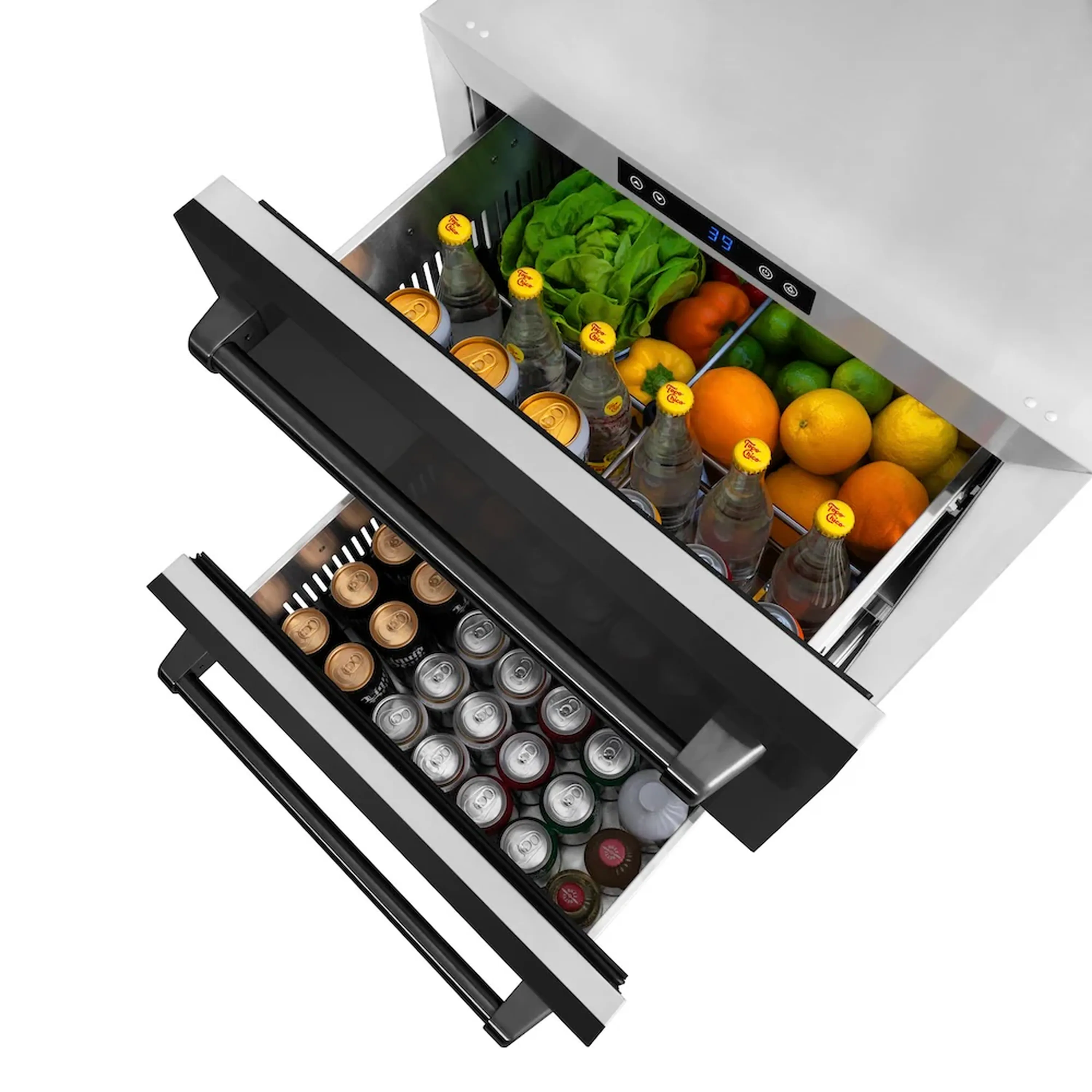 ZLINE 24-Inch Touchstone Refrigerator Drawer in Black Stainless Steel (RDSO-BS-24) - Image 10