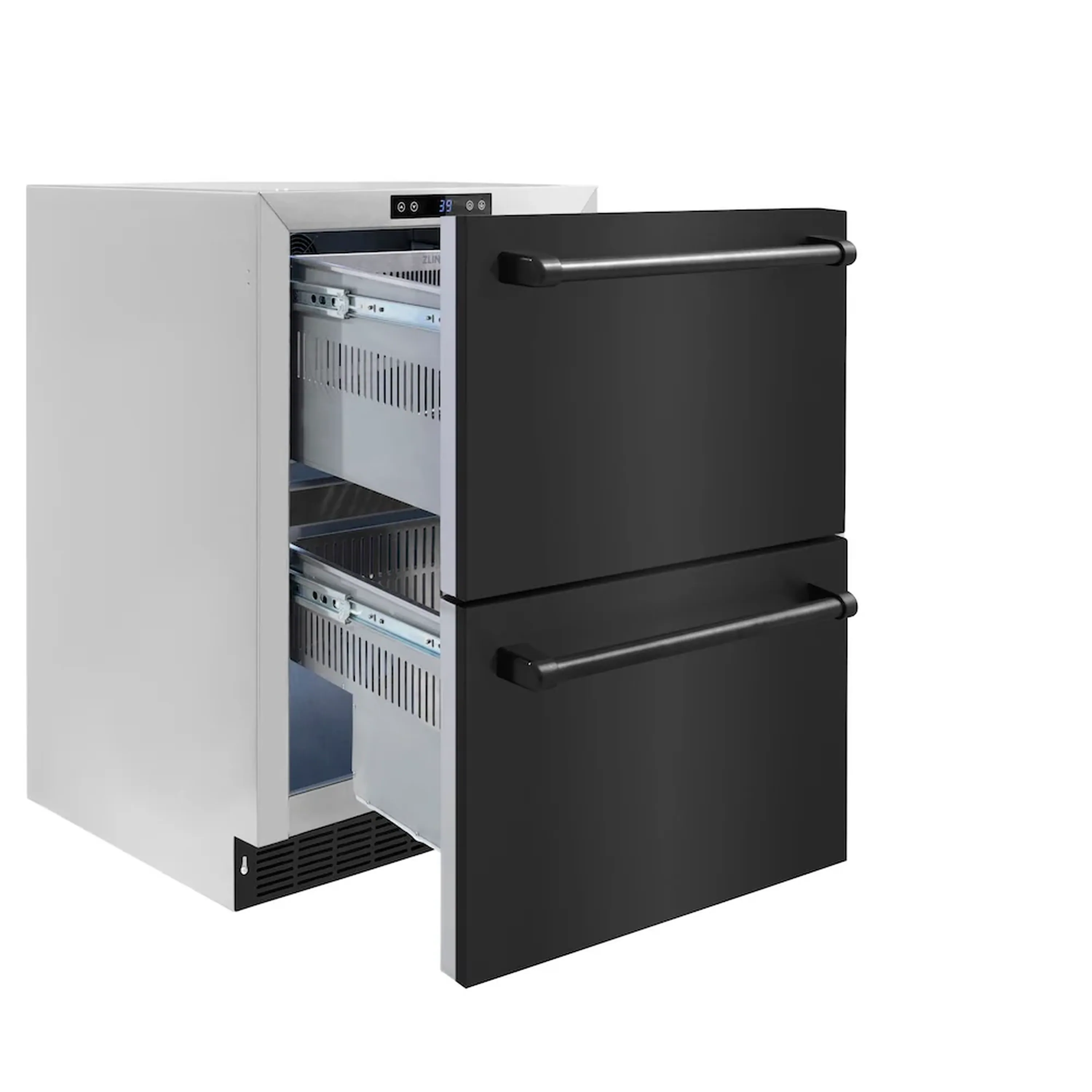 ZLINE 24-Inch Touchstone Refrigerator Drawer in Black Stainless Steel (RDSO-BS-24) - Image 4