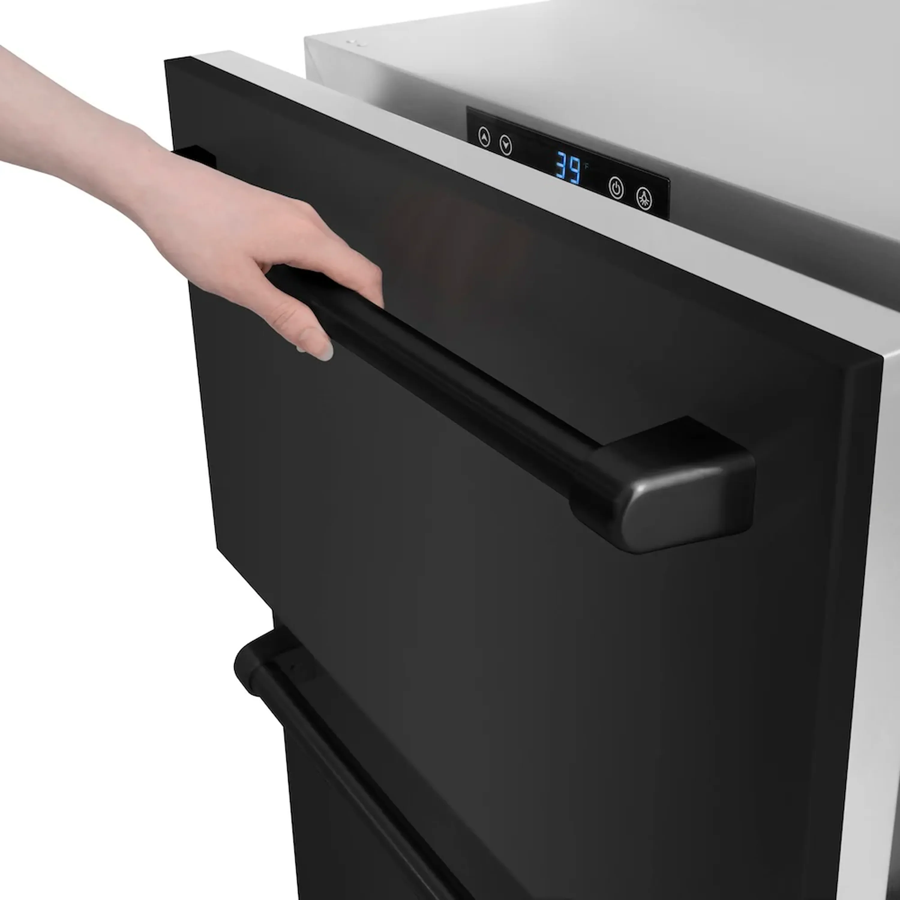 ZLINE 24-Inch Touchstone Refrigerator Drawer in Black Stainless Steel (RDSO-BS-24) - Image 7