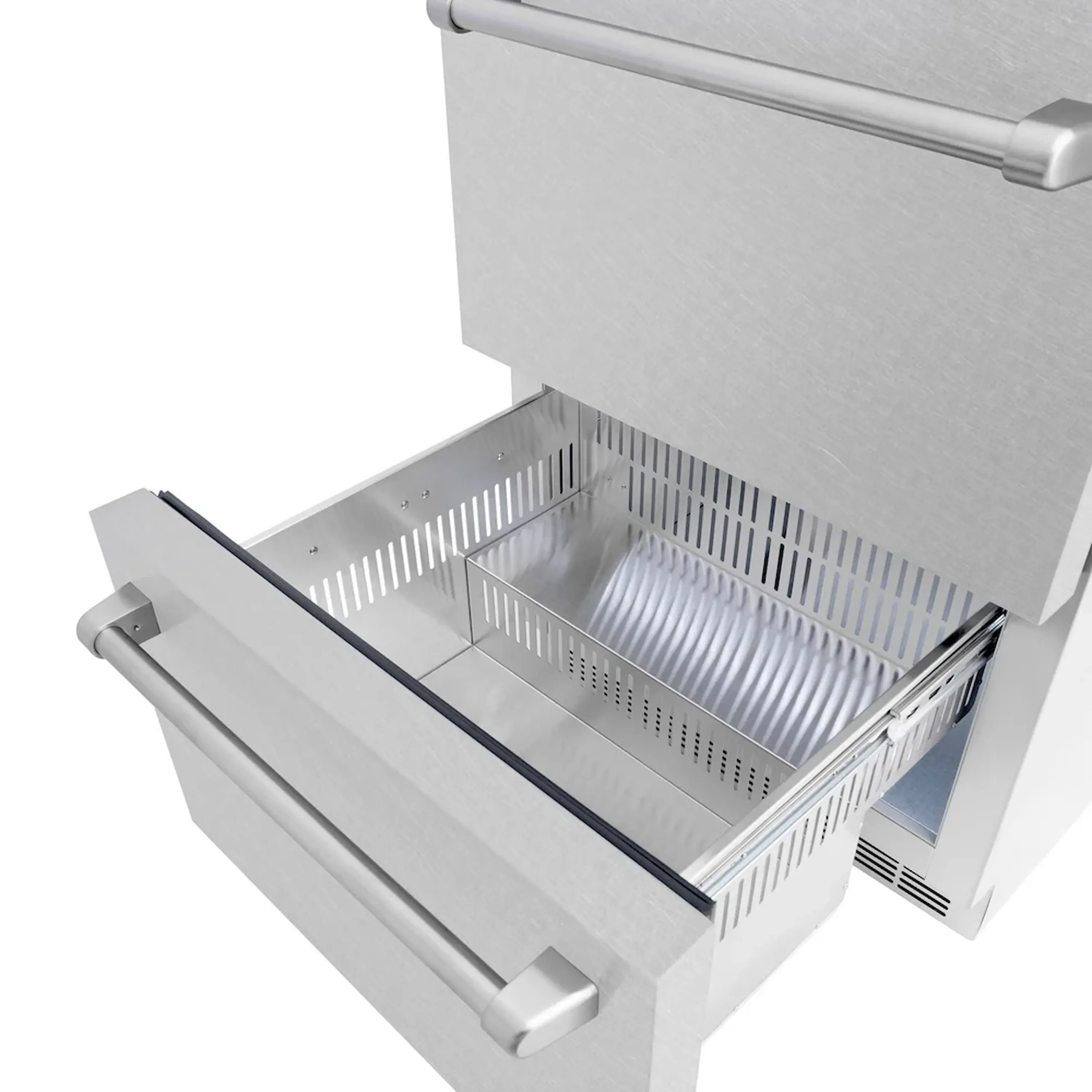 ZLINE 24-Inch Touchstone Refrigerator Drawer in DuraSnow Stainless Steel (RDSO-SN-24) - Image 6