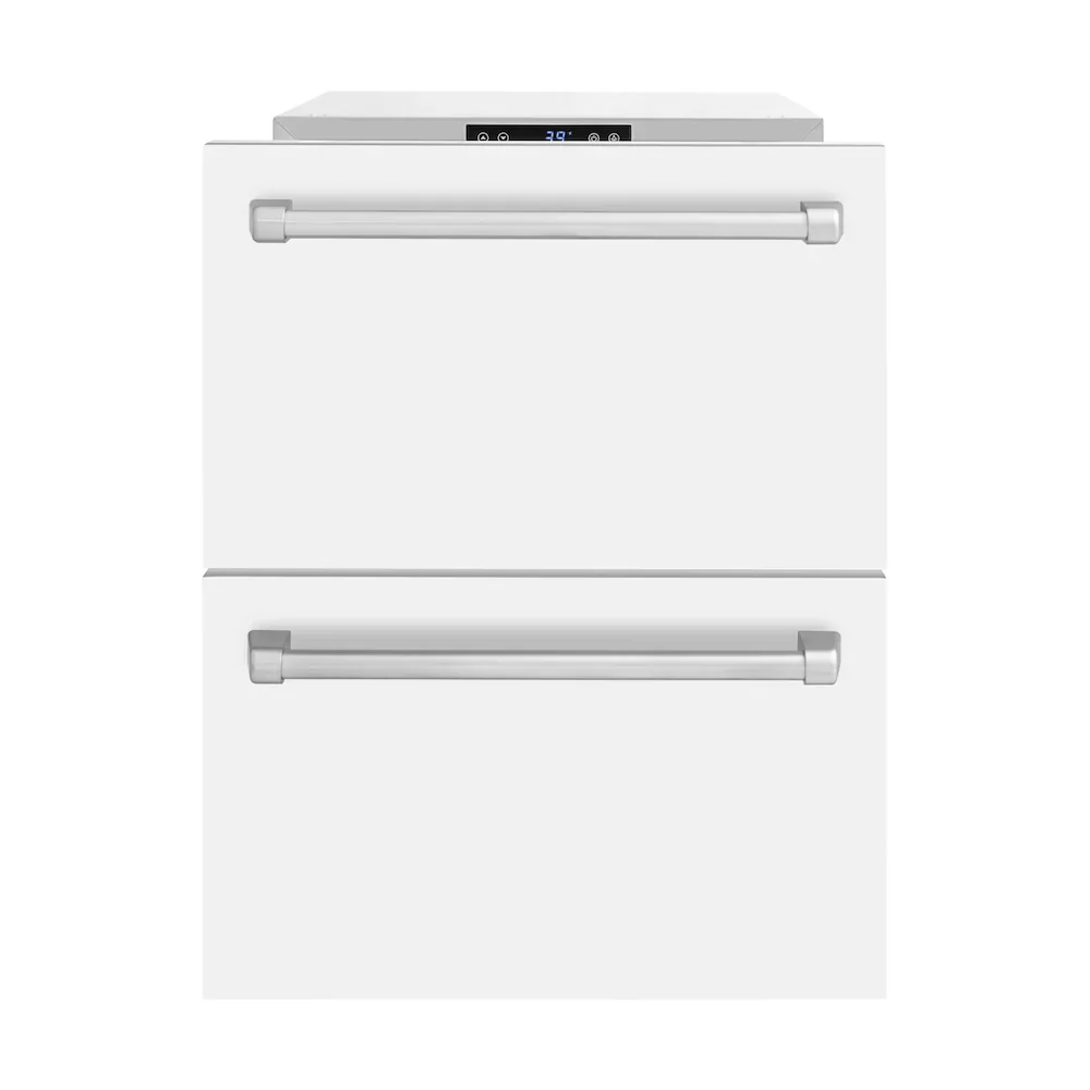 ZLINE 24-Inch Touchstone Refrigerator Drawer in White Matte (RDSO-WM-24) - Image 3