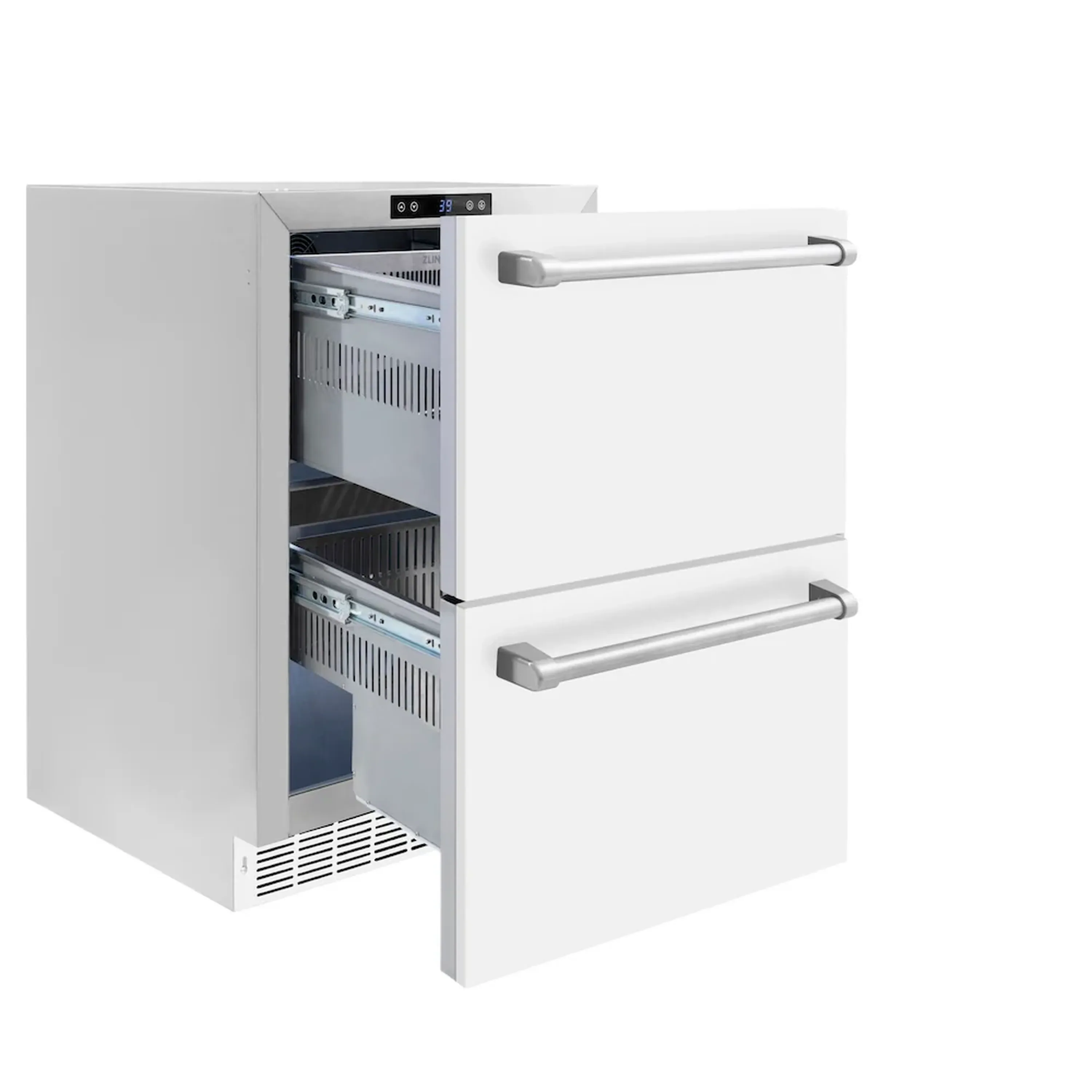 ZLINE 24-Inch Touchstone Refrigerator Drawer in White Matte (RDSO-WM-24) - Image 5