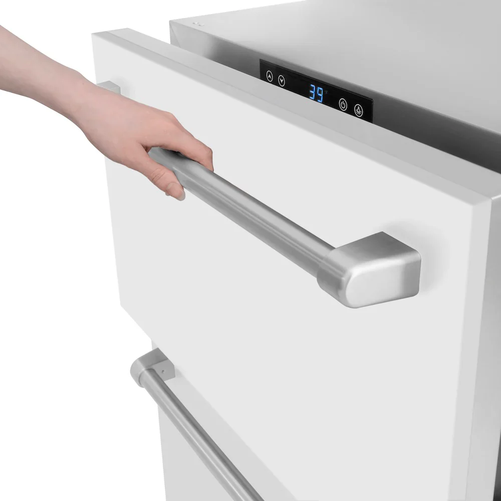 ZLINE 24-Inch Touchstone Refrigerator Drawer in White Matte (RDSO-WM-24) - Image 9
