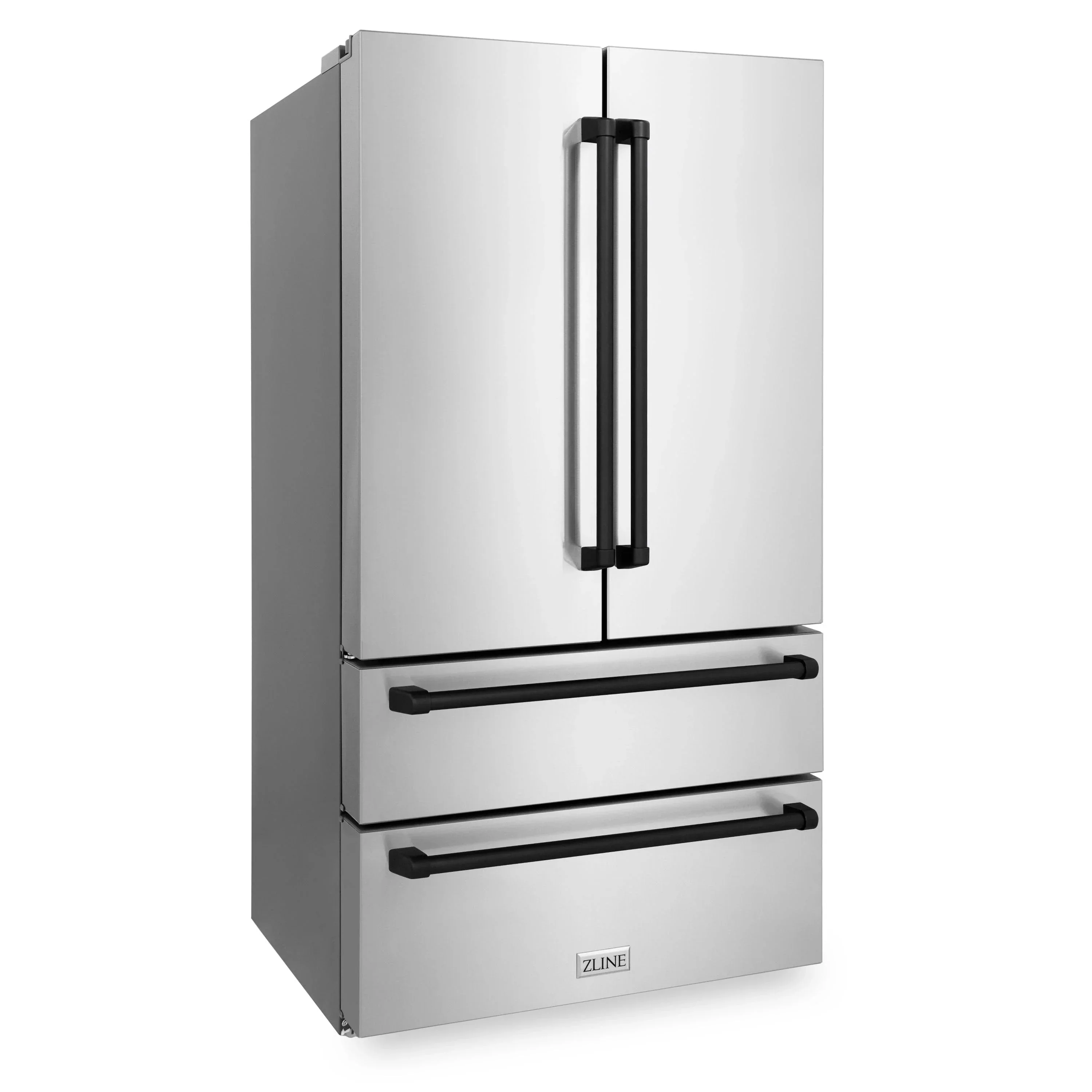 ZLINE 3-Piece Appliance Package - 36-Inch Legacy Autograph Dual Fuel Range, 36-Inch French Door Refrigerator, Dishwasher, in Stainless Steel with Matte Black Accents - Image 22