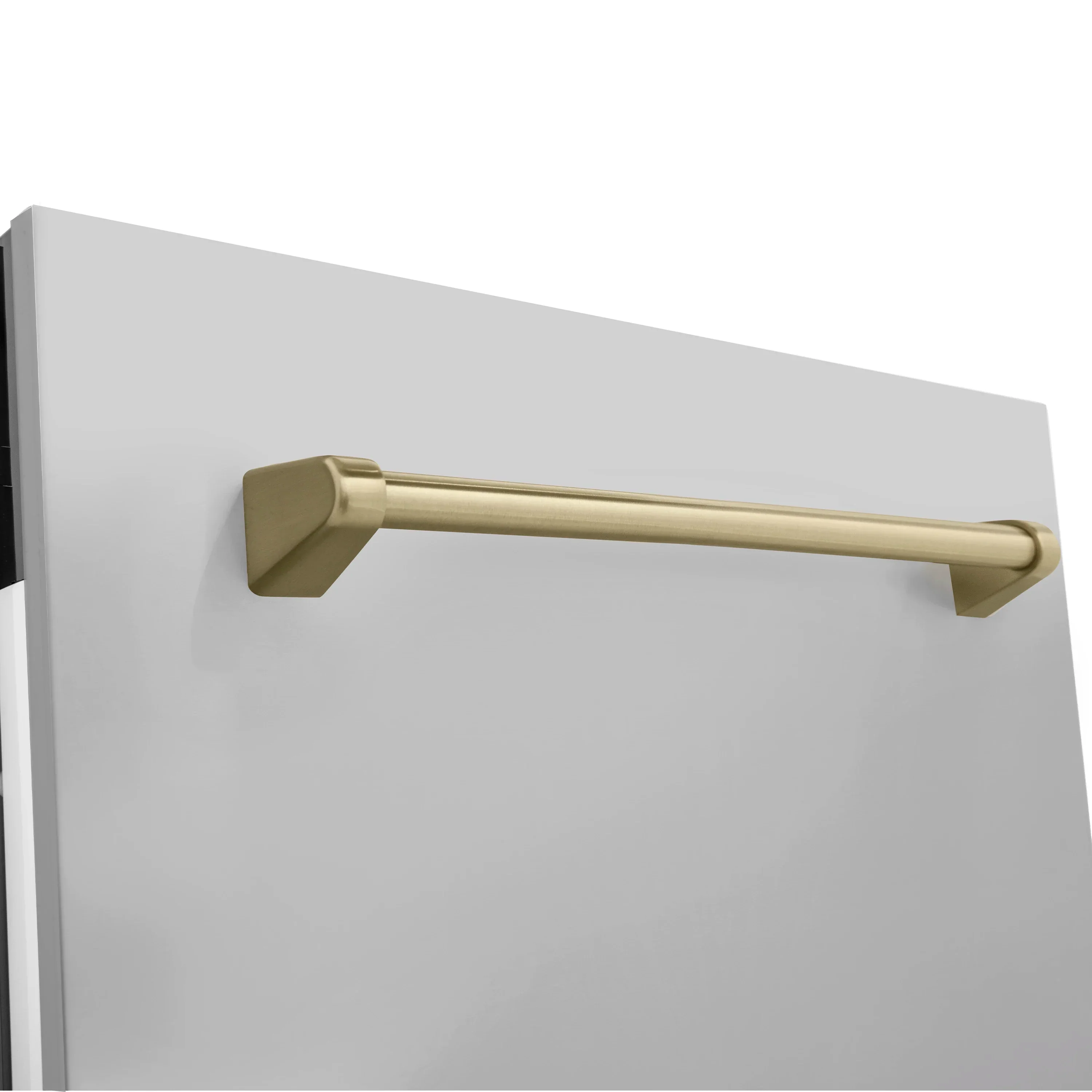 ZLINE 3-Piece Appliance Package - 36-Inch Legacy Autograph Dual Fuel Range, 36-Inch French Door Refrigerator with Water Dispenser, Dishwasher, in Stainless Steel with Champagne Bronze Accents - Image 43