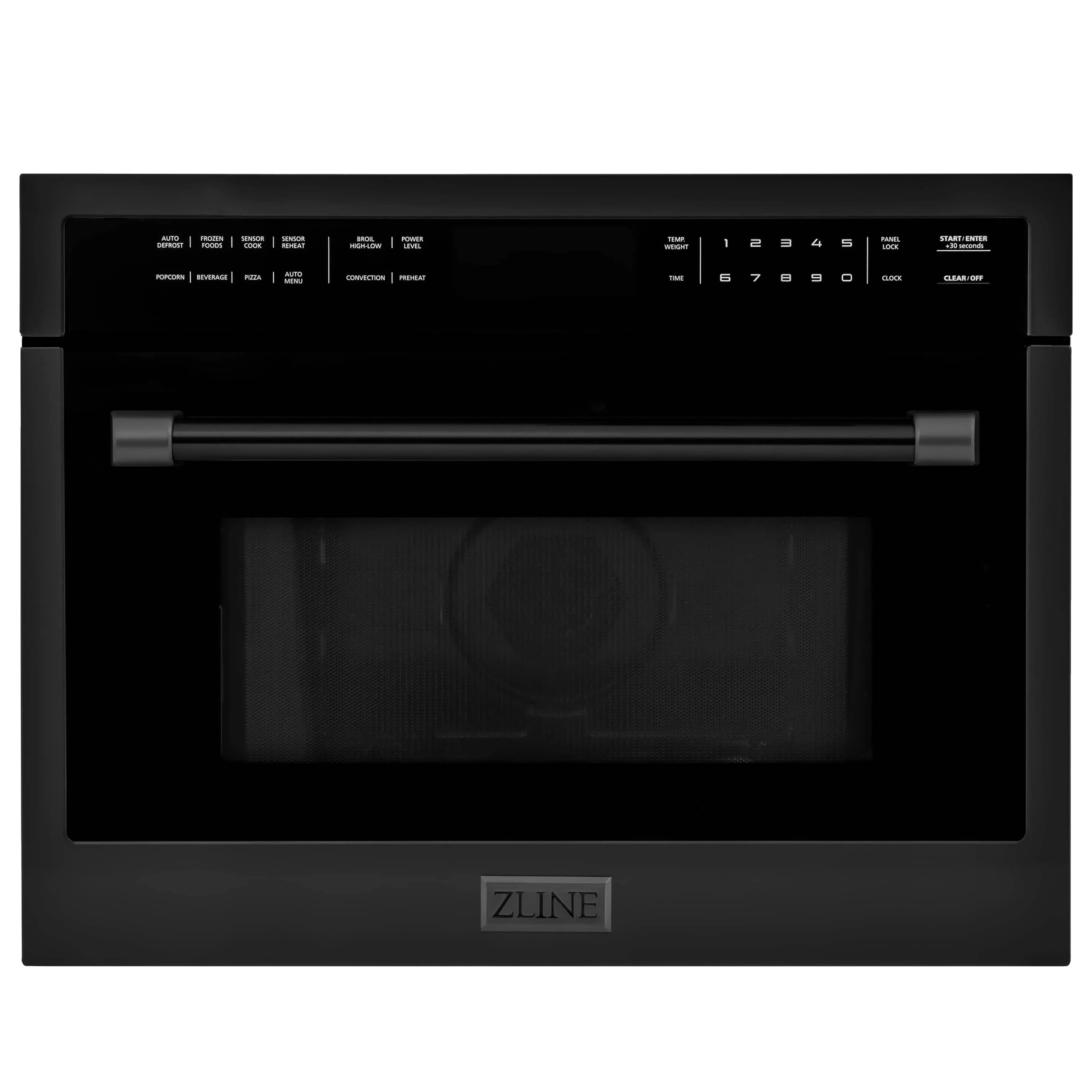 ZLINE 3-Piece Appliance Package - 30-Inch Dual Fuel Range with Brass Burners, 24-Inch Microwave Oven & Convertible Wall Mount Hood in Black Stainless Steel (3KP-RABRHMWO-30) - Image 13