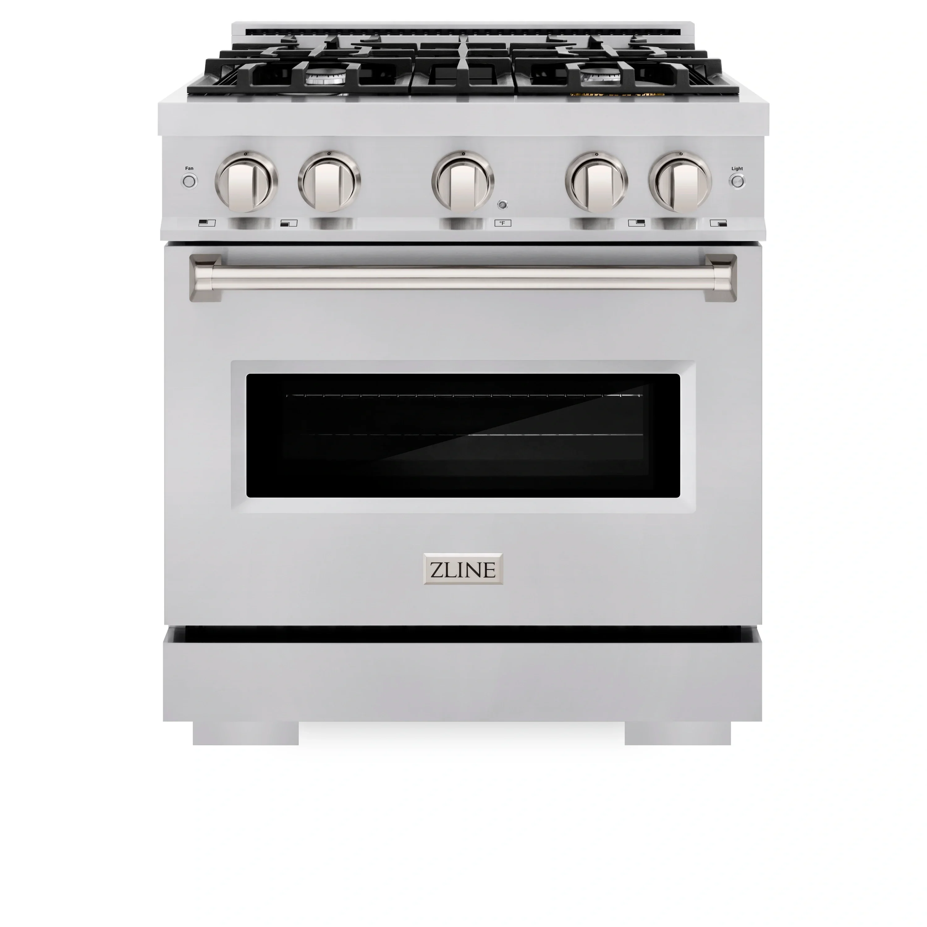 ZLINE 3-Piece Appliance Package - 30-Inch Dual Fuel Range, Refrigerator with Water Dispenser, and Dishwasher in Stainless Steel - Image 2
