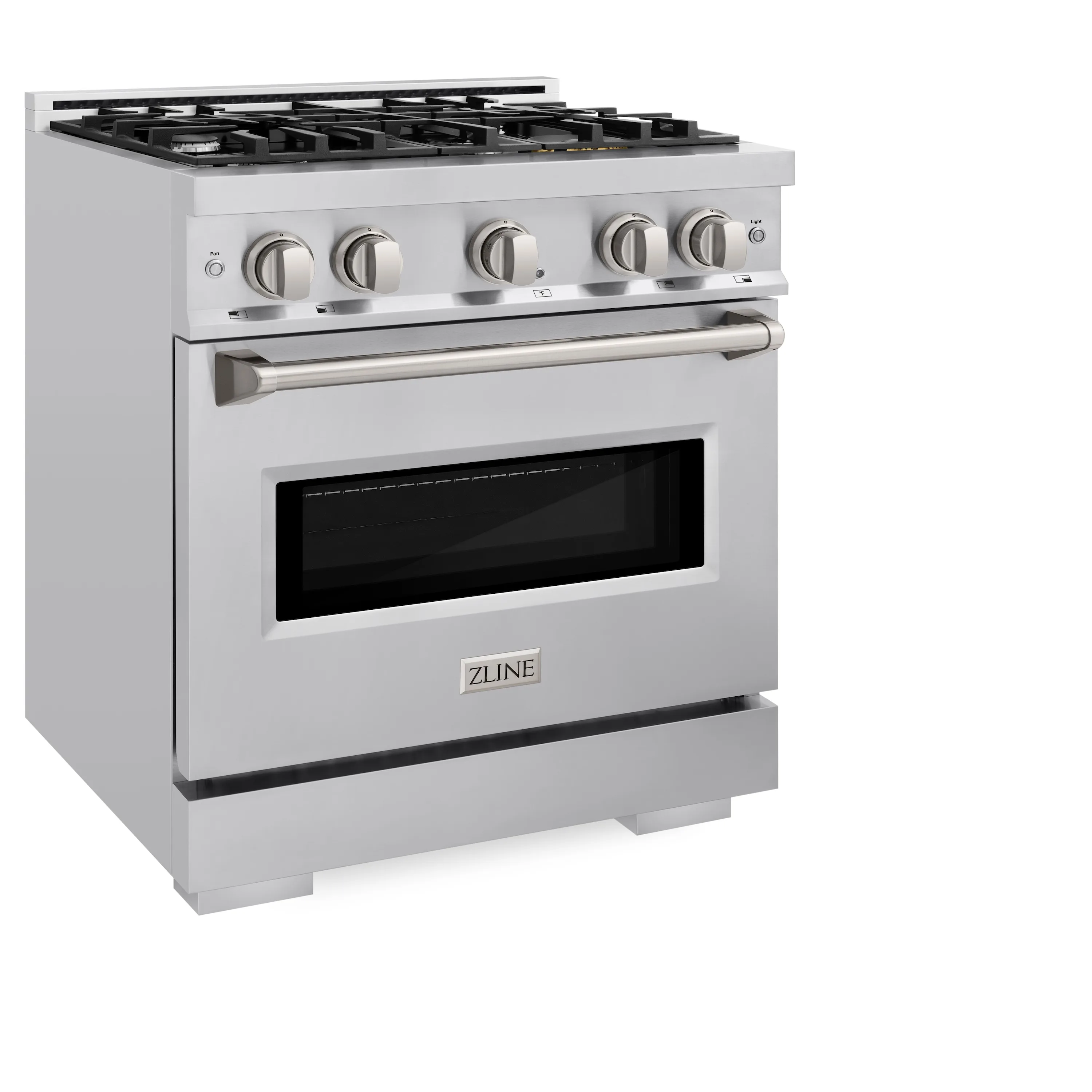 ZLINE 3-Piece Appliance Package - 30-Inch Dual Fuel Range, Refrigerator with Water Dispenser, and Dishwasher in Stainless Steel - Image 3